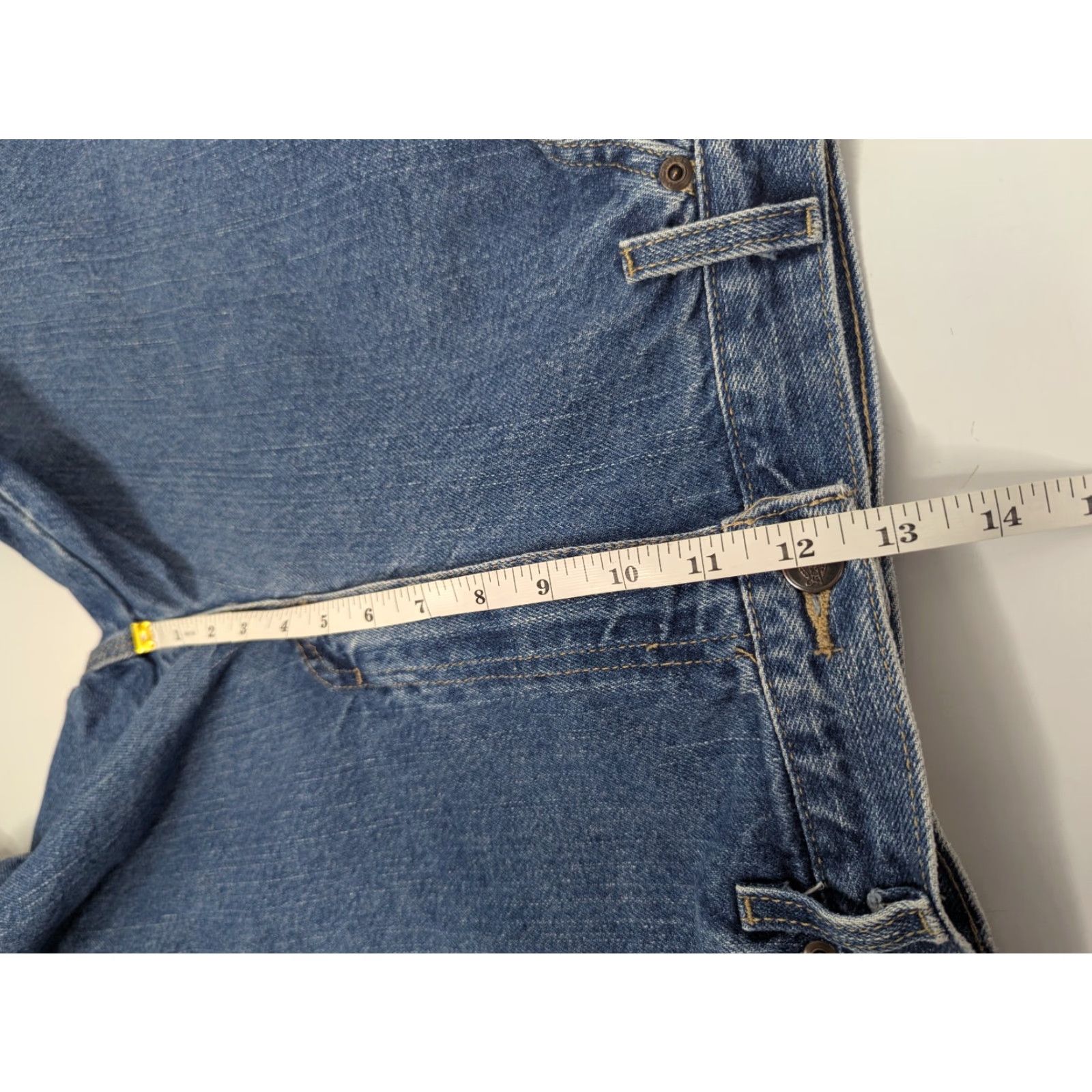Dickies VINTAGE Dickies Denim Shorts Carpenter Men's 36 Blue 5-Pocket Design Regular Zip Front Casual Outdoor Summer Mens Size US 36 / EU 52 - 5 Thumbnail