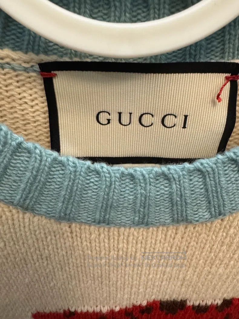 Gucci Gucci Embroidered Lion Heavy Industry Knitted Sweater Size US XS / EU 42 / 0 - 2 Thumbnail