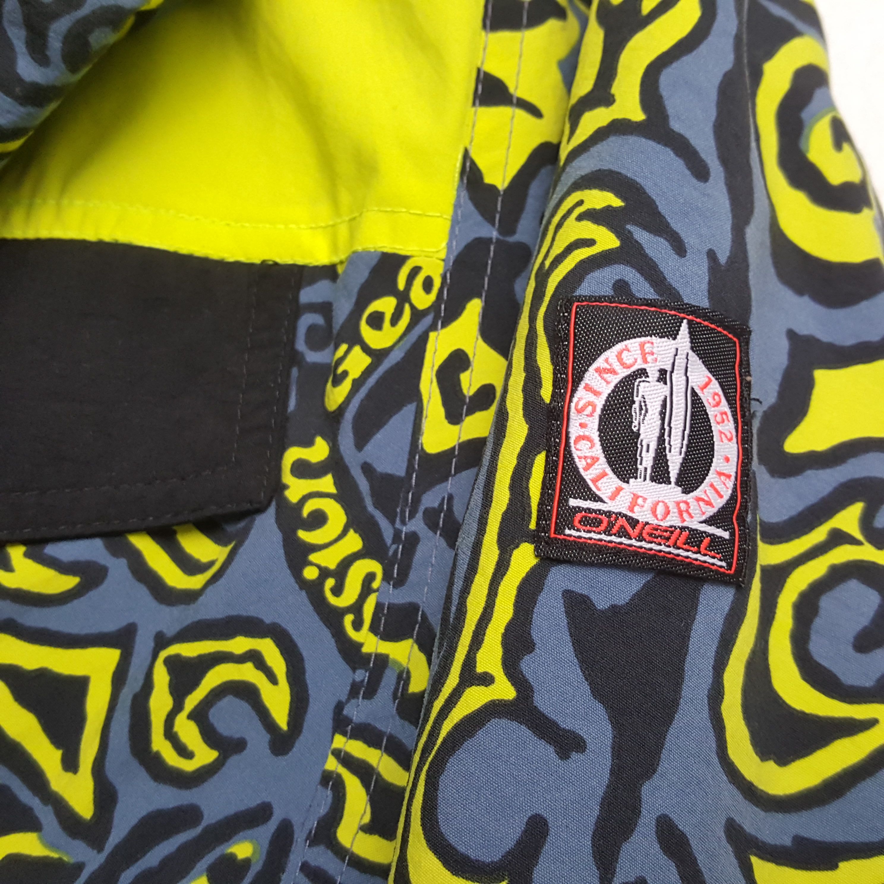 O'Neill × Vintage ONEILL Surfing Style Rare Full Print Windbreaker Jacket Size US XXL / EU 58 / 5 - 7 Thumbnail