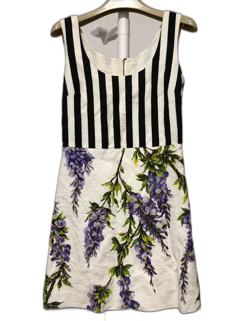 Dolce & Gabbana Dolce&Gabbana Classic Wisteria Floral Dress Size US 38 / EU 54 - 1 Thumbnail