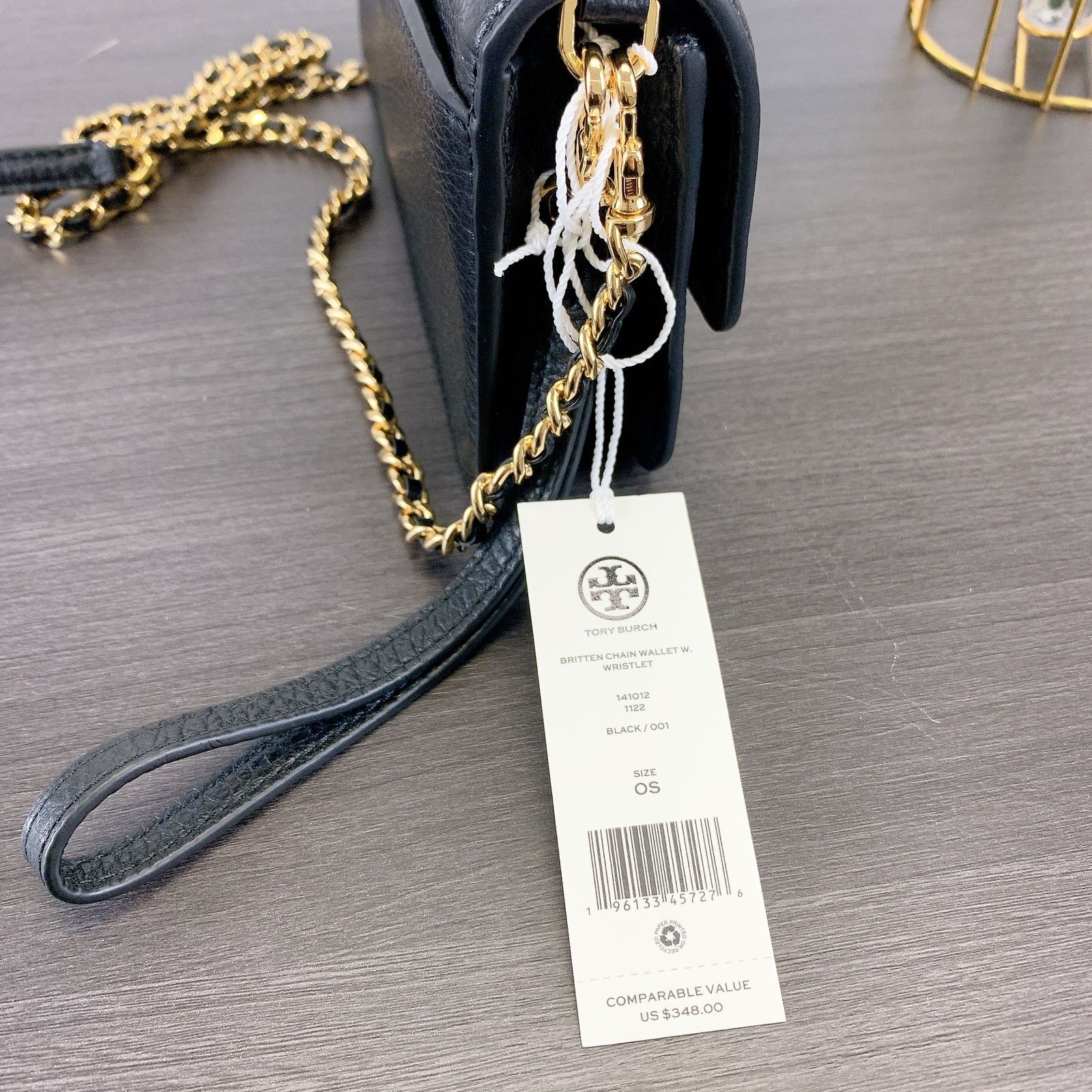 Tory Burch Tory Burch 141012 Britten Small Wristlet Crossbody Bag BLACK Size ONE SIZE - 8 Thumbnail