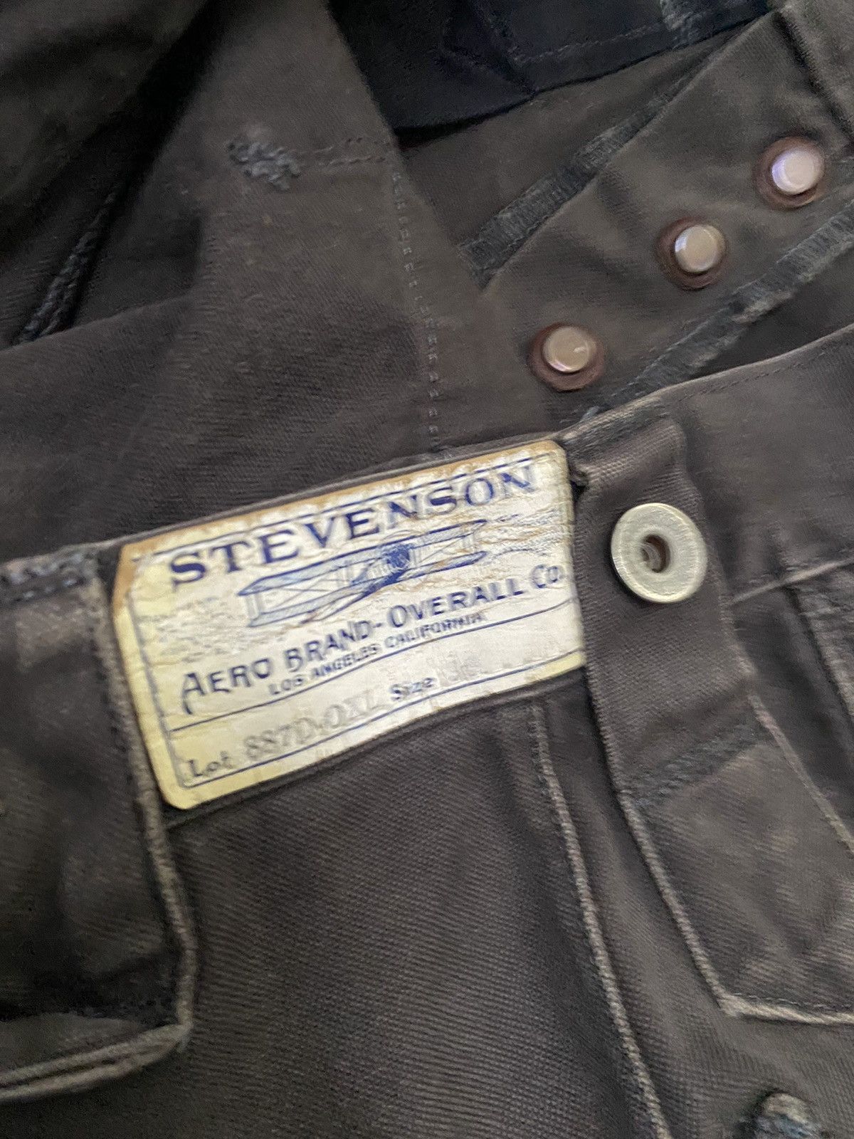 Japanese Brand × Kapital × Stevenson Overall Co. STEVENSON OVERALL HAND MADE DOUBLE KNEE DISTRESS STYLE Size US 30 / EU 46 - 7 Thumbnail