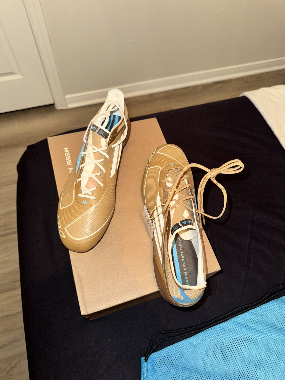 Other Adidas F50 Messi Elite FG Bad Bunny Football Cleats Brown Size US 10.5 / EU 43-44 - 7 Thumbnail