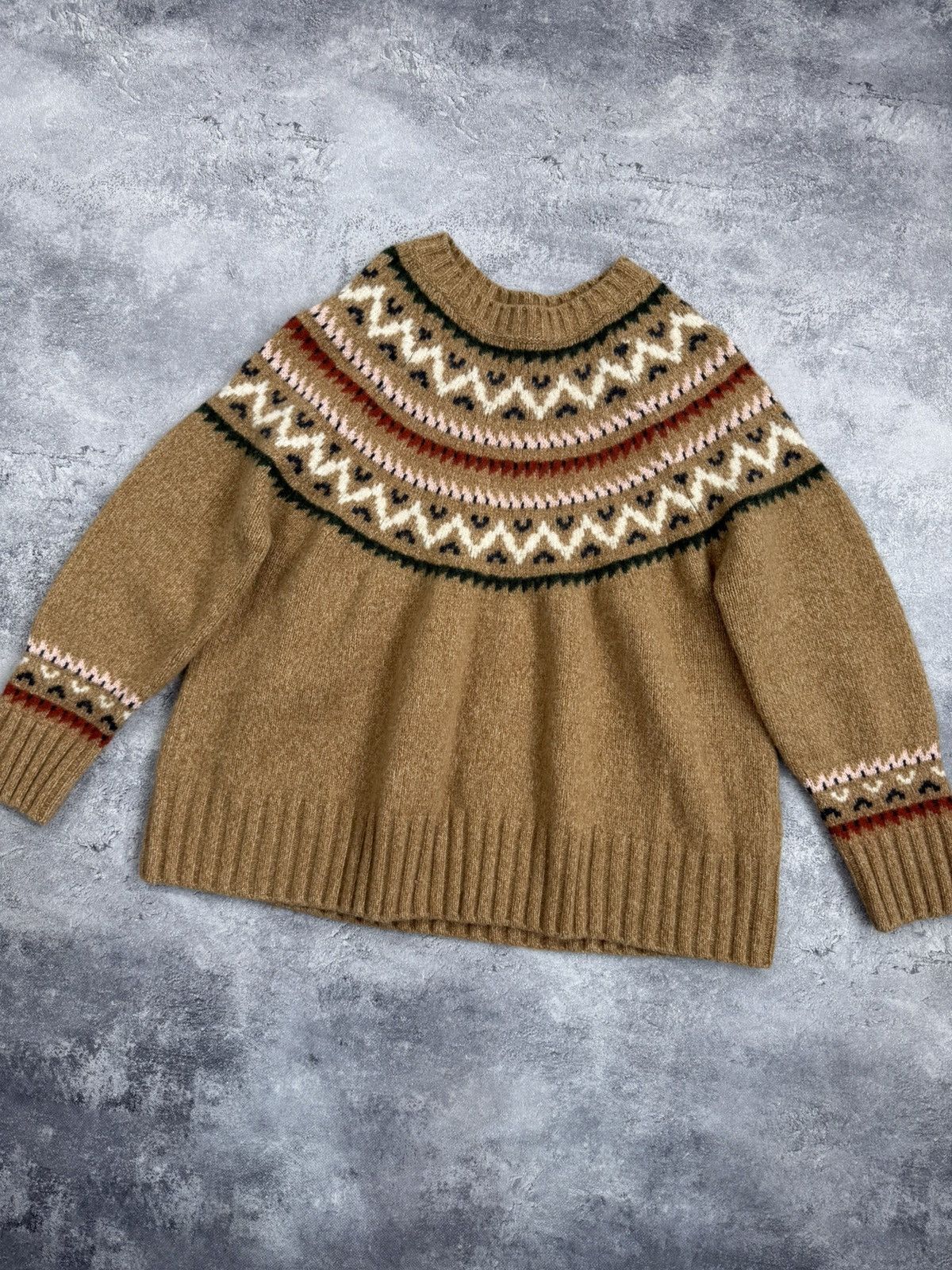 Barbour Barbour Wool Knit Sweater Fair Isle Nordic Women’s Size XL / US 12-14 / IT 48-50 - 7 Thumbnail