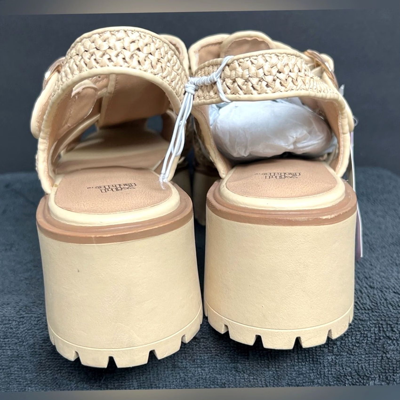 Vintage NWT Wild Fable Elide Raffia Fisherman Platform Heels Sandals Size 11 Size US 11 / IT 41 - 7 Thumbnail