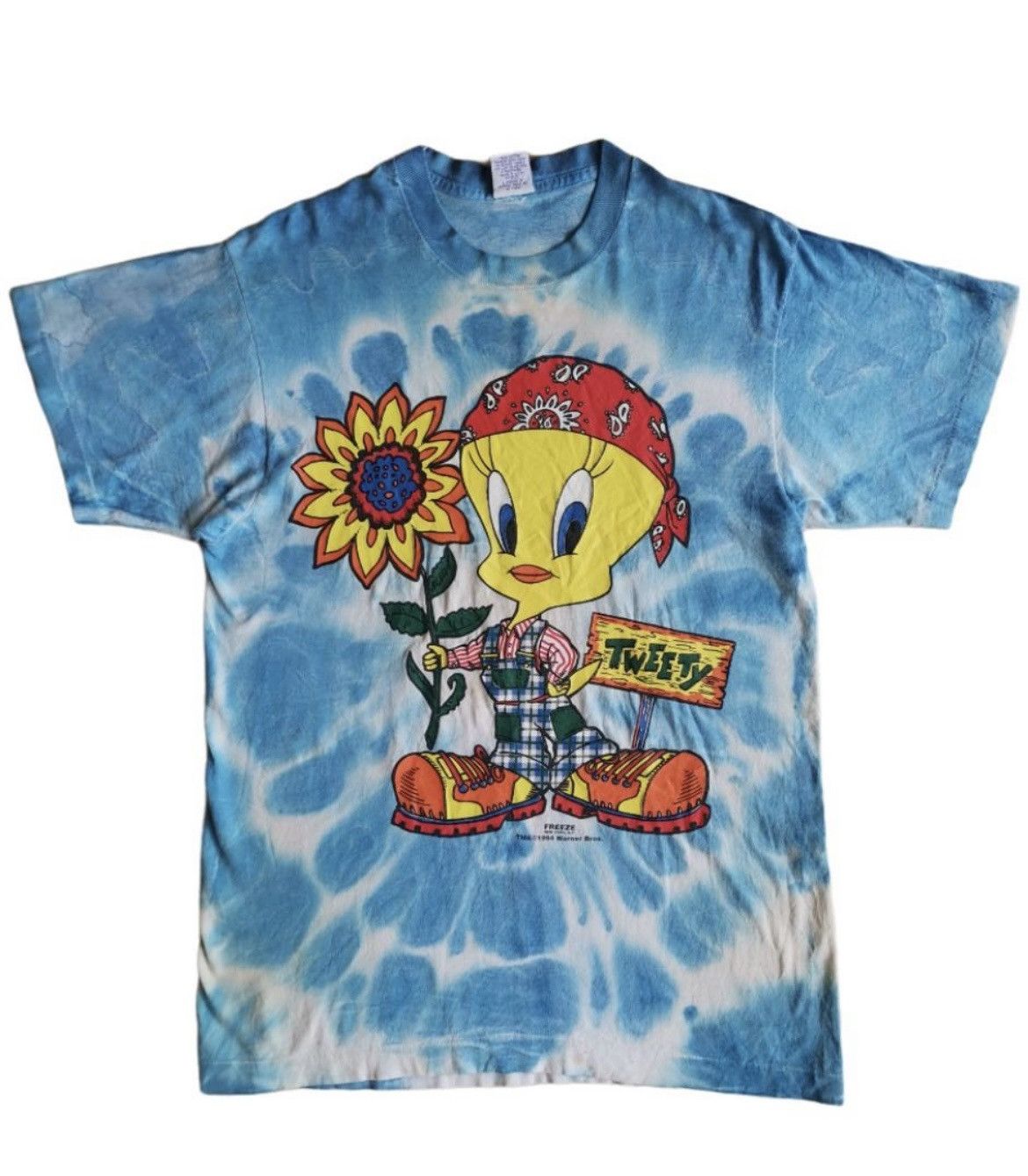 image of Cartoon Network x Vintage Tweety Tie Dye, Men's (Size Large)