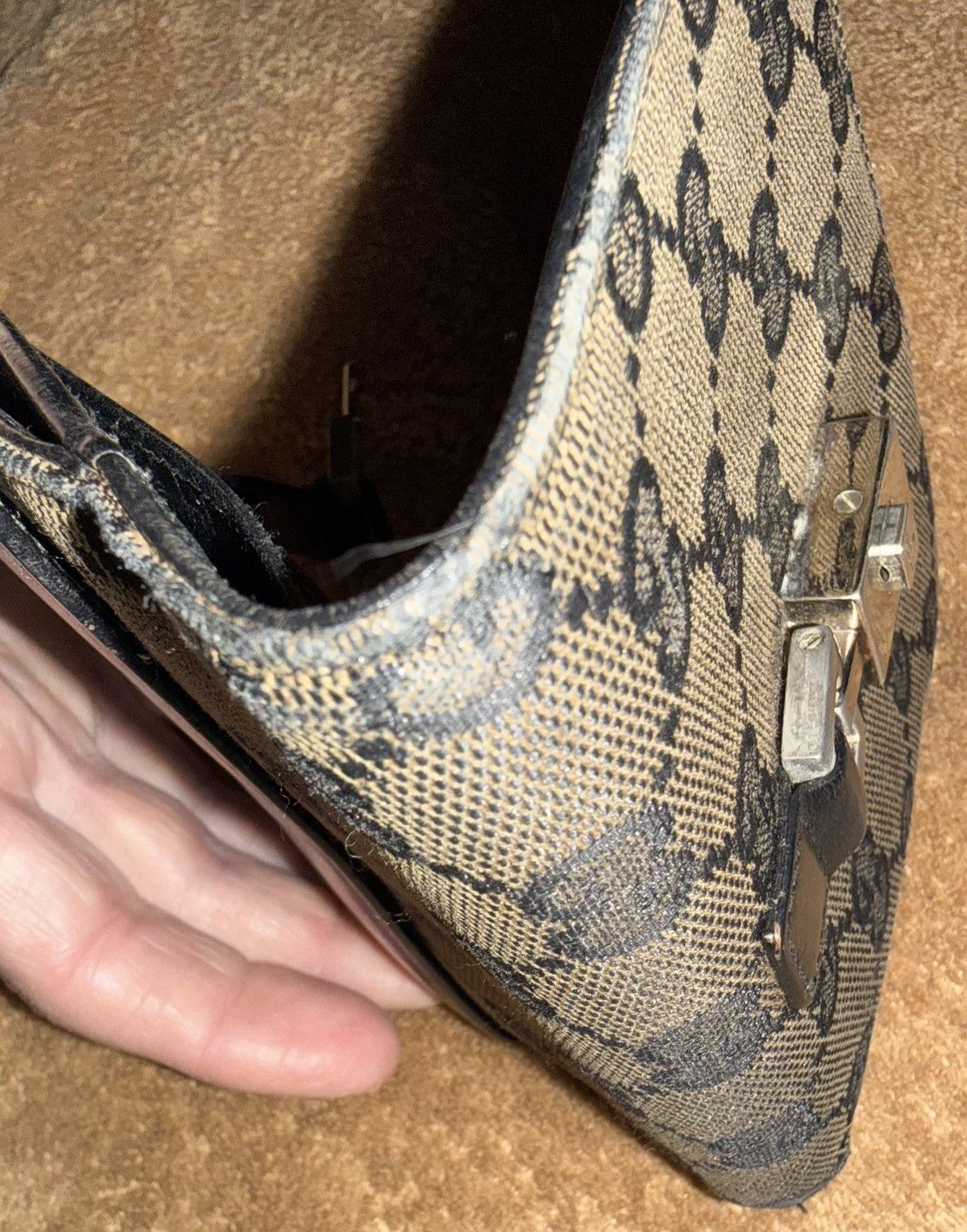 Gucci Vintage GUCCI “Jackie” monogram wallet! Unisex, VVGC genuine Size ONE SIZE - 8 Thumbnail