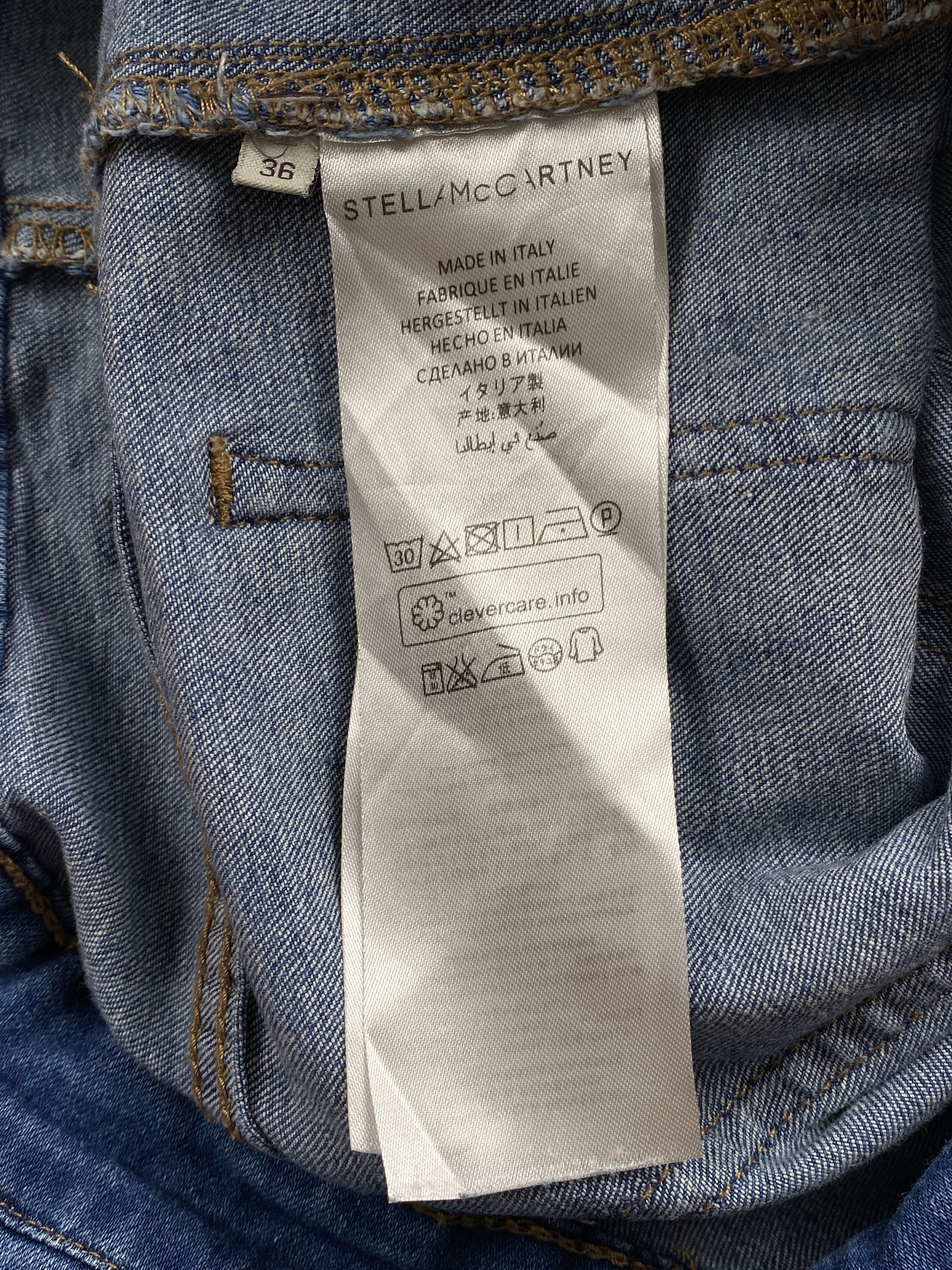 Stella McCartney Denim Dungarees Size 25" / US 0 / IT 36 - 12 Thumbnail