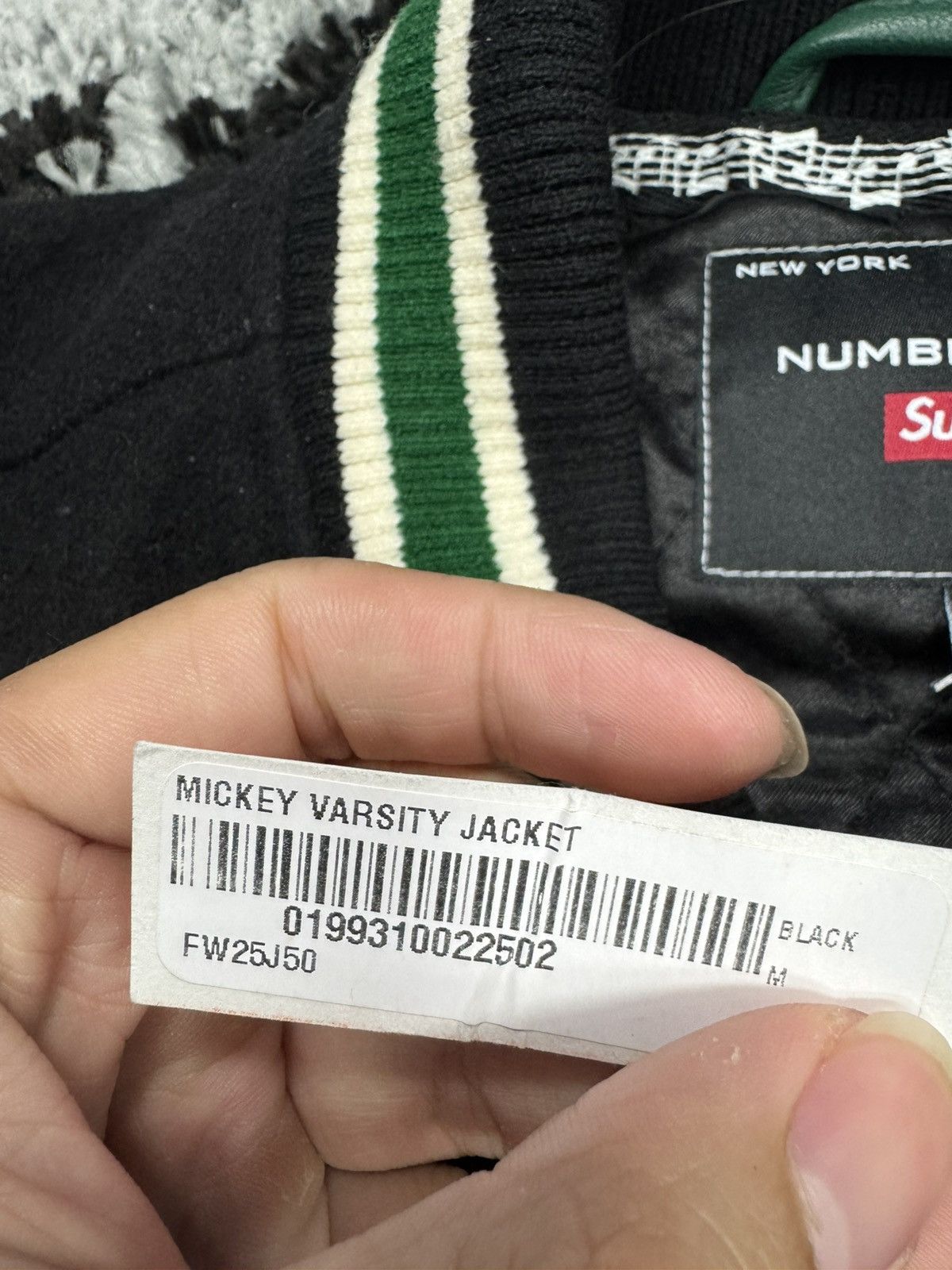 Number (N)ine × Supreme Supreme x number (n)ine Mickey varsity jacket Size US M / EU 48-50 / 2 - 5 Thumbnail