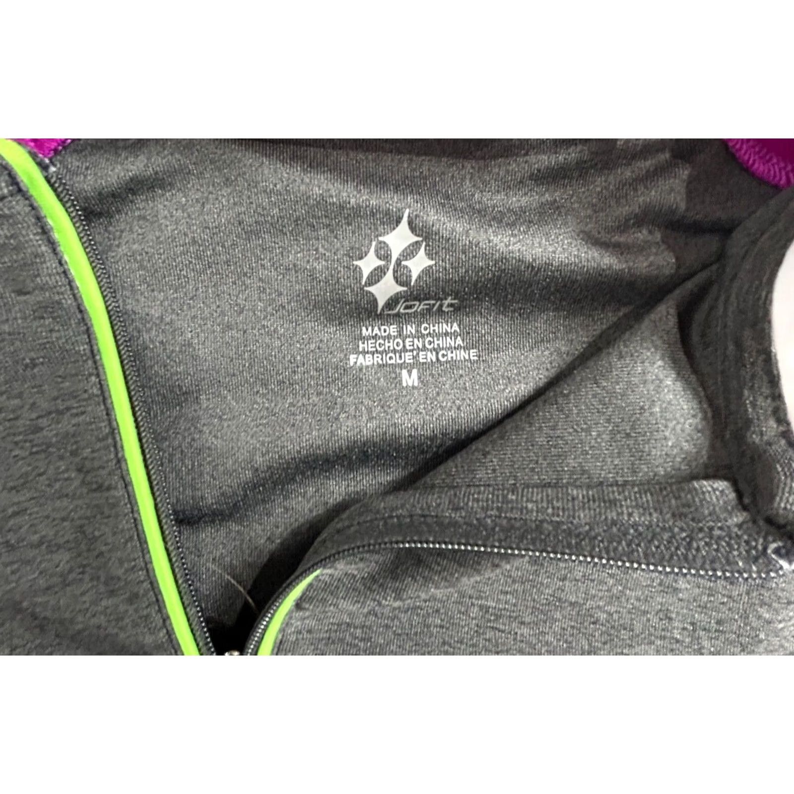 Vintage Jofit Women's Athletic Golf Shirt 1/4 Zip Oracle Top Charcoal Gray Size Medium Size M / US 6-8 / IT 42-44 - 3 Thumbnail