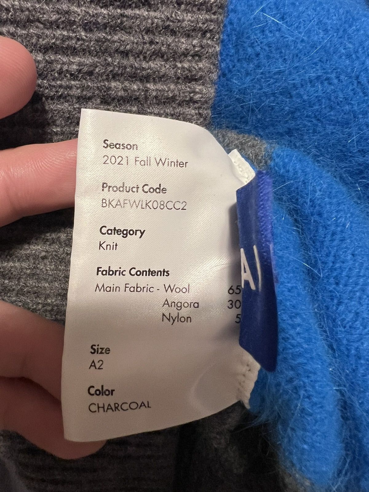 Ader Error Ader Error Grey Stripe Knitwear Size US L / EU 52-54 / 3 - 4 Thumbnail