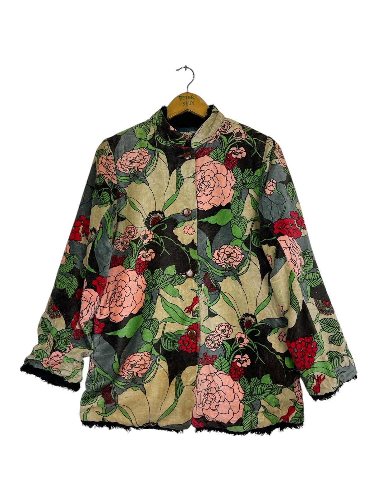 Vintage Amina Brand Floral Jacket Size US S / EU 44-46 / 1 - 1 Thumbnail