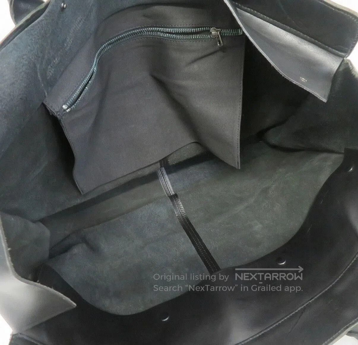Yohji Yamamoto Large Black Leather Boston Bag. Size ONE SIZE - 3 Thumbnail