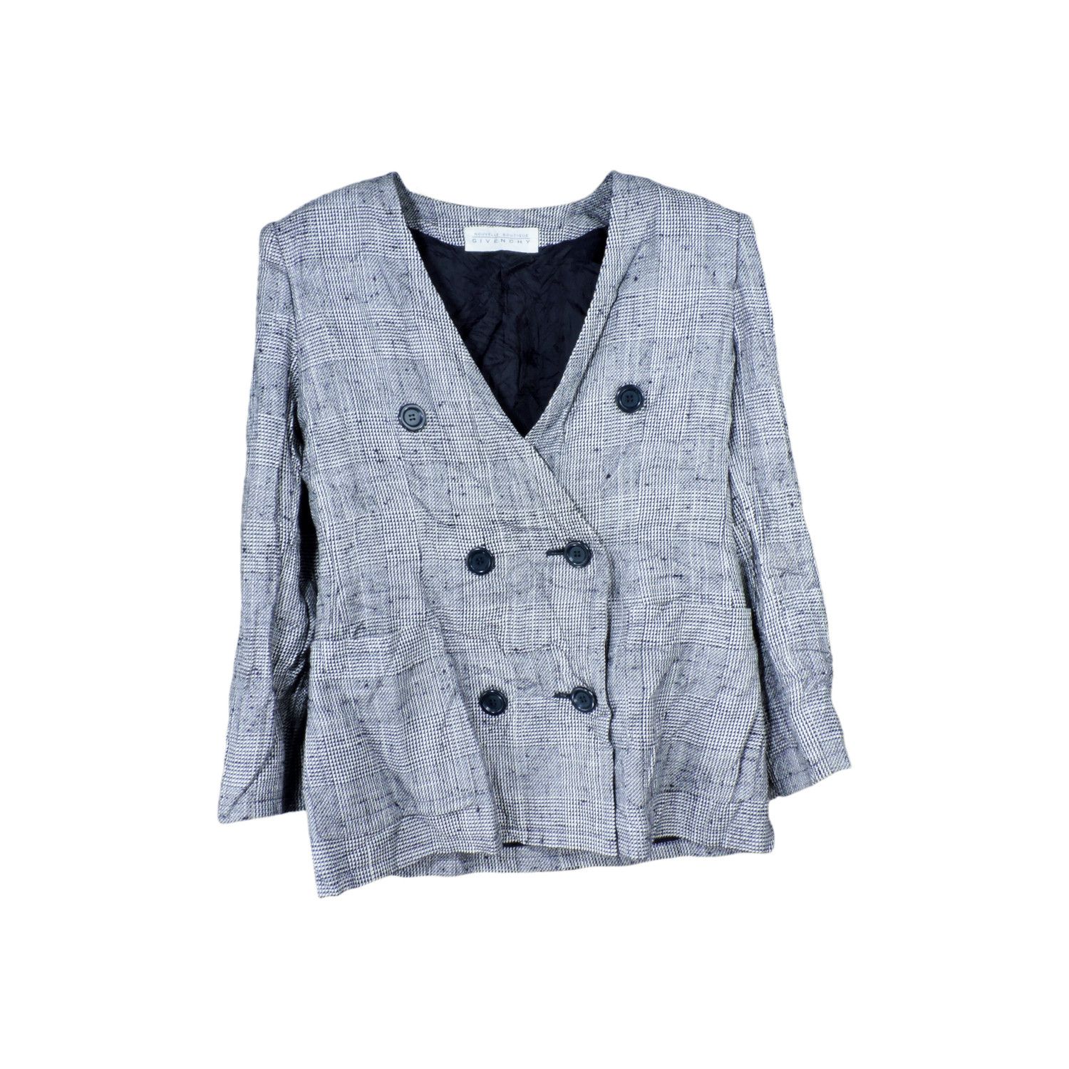Givenchy GIVENCHY NOUVELLS BOUTIQUE HOUNDSTOOTH GLEN PLAID JACKET Size XL / US 12-14 / IT 48-50 - 1 Thumbnail