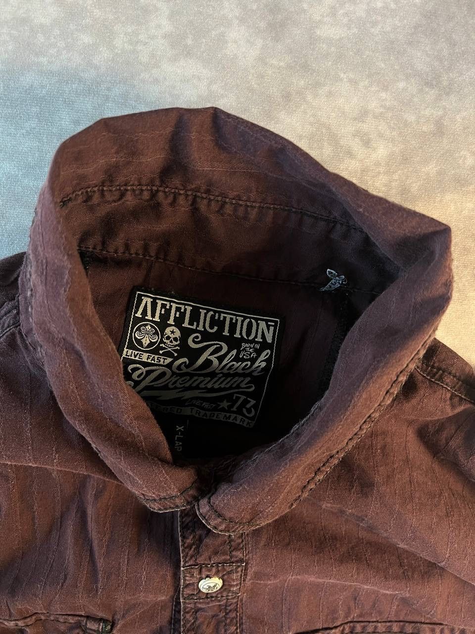 Affliction Affliction Black Premium Long Sleeve Button Down Shirt XL Size US XL / EU 56 / 4 - 3 Thumbnail