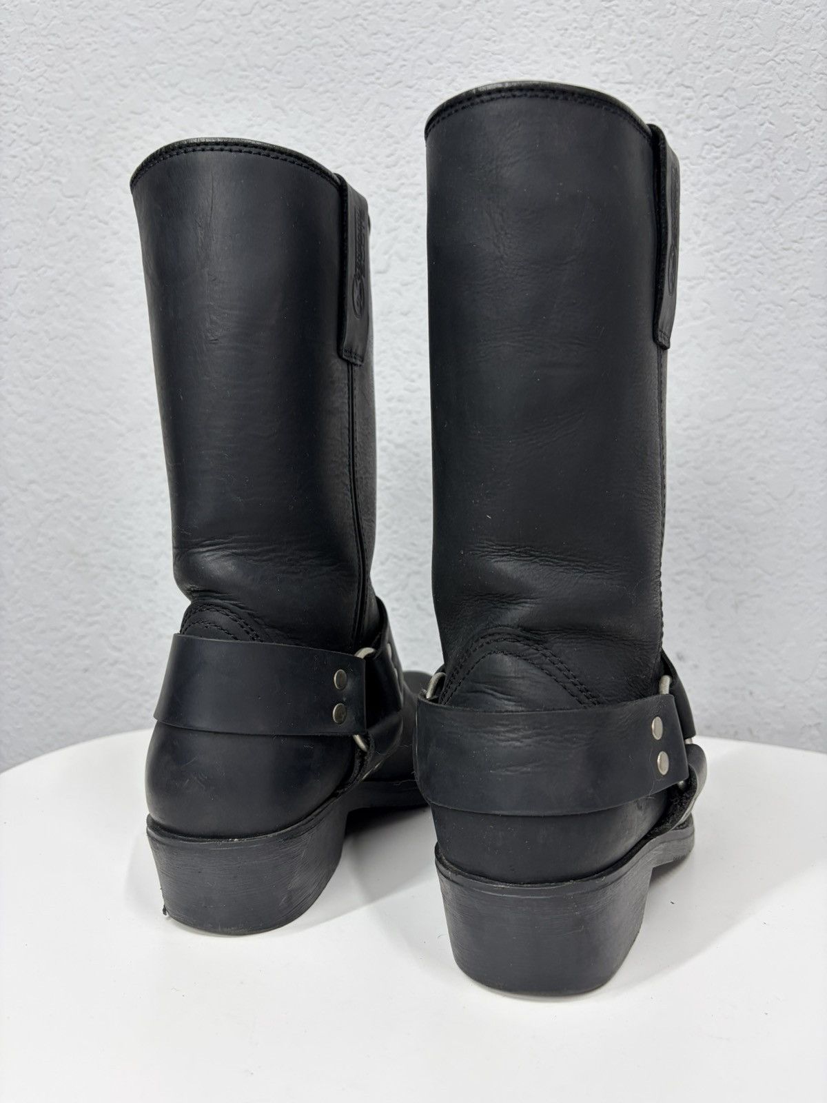 If Six Was Nine Vintage Italian AS 98 Rick Owens Style Leather Biker Boots Size US 7 / IT 37 - 13 Thumbnail