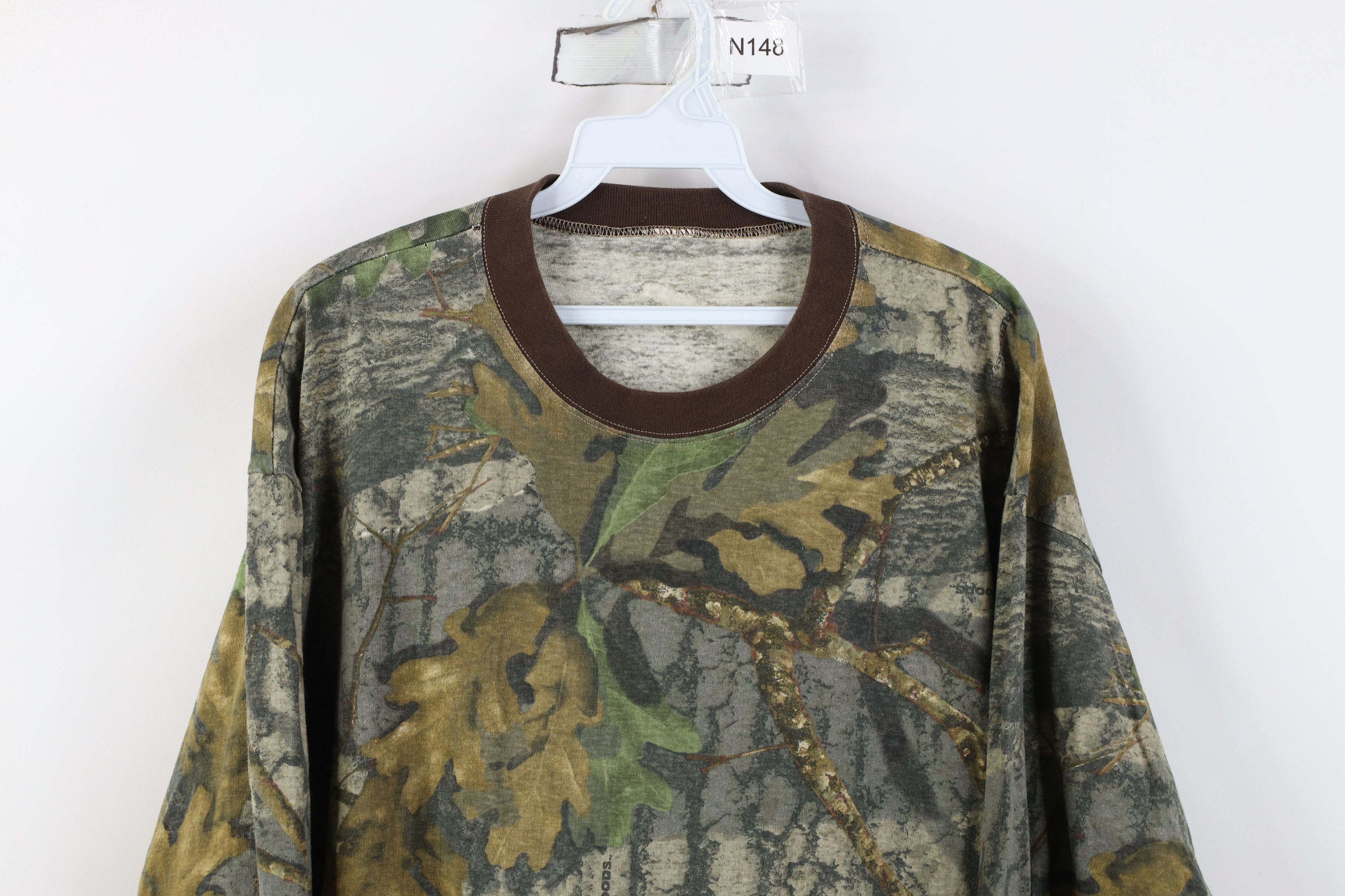 Vintage Vintage 90s Streetwear Camouflage Long Sleeve T-Shirt Cotton Size US XL / EU 56 / 4 - 2 Thumbnail