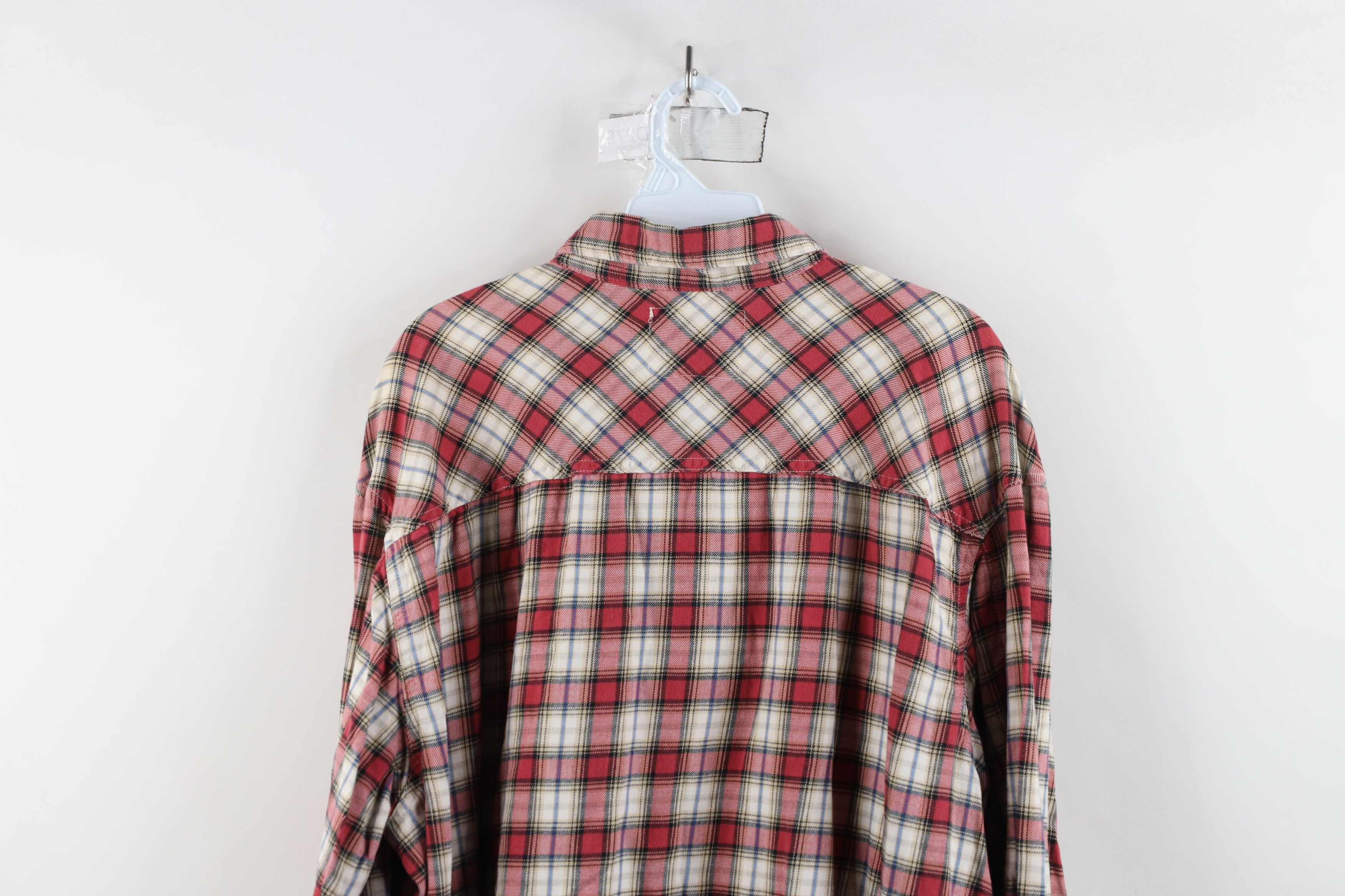 Levi's × Vintage Vintage 90s Levis Flannel Collared Button Down Shirt Plaid Size US XL / EU 56 / 4 - 14 Thumbnail