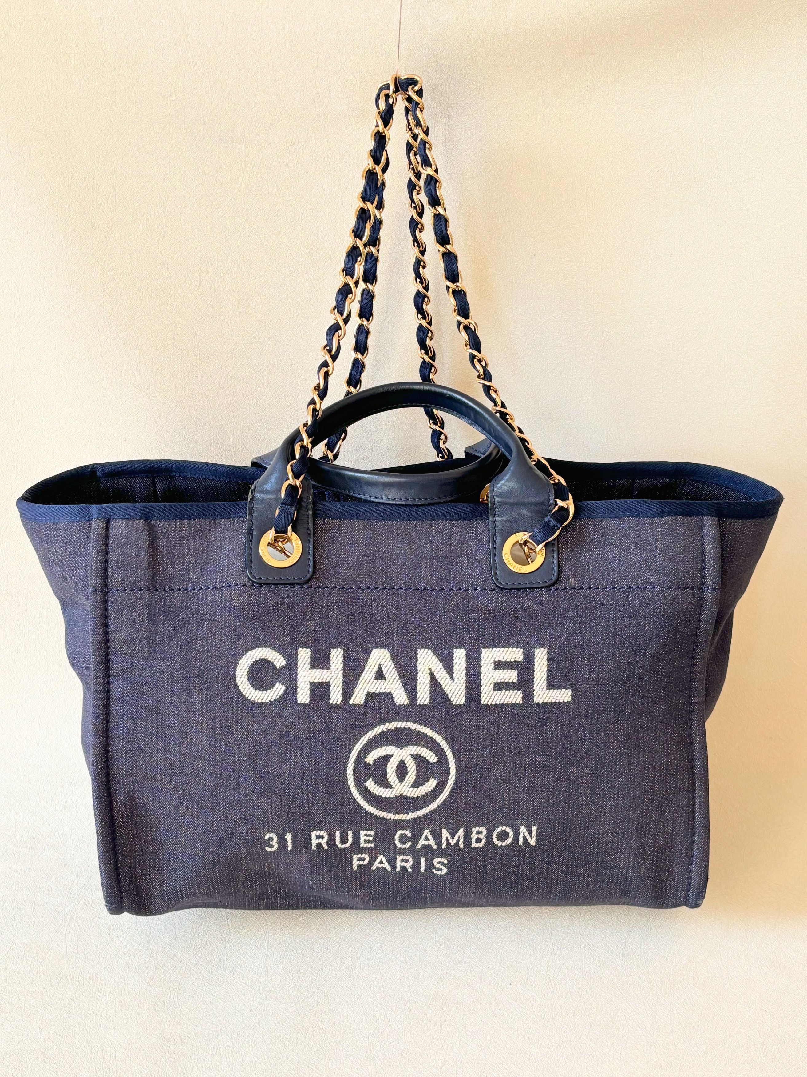 Chanel Cabas Deauville Denim Size ONE SIZE - 1 Thumbnail