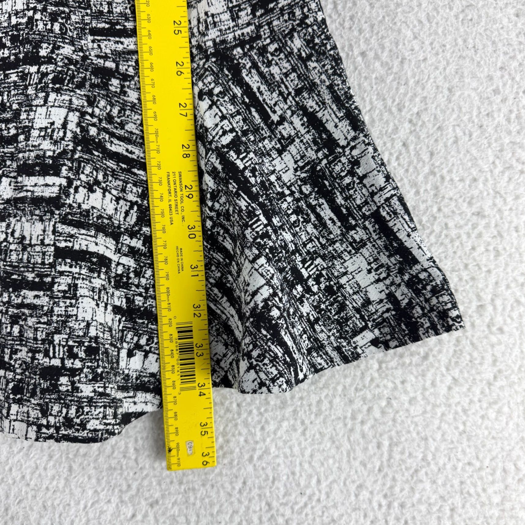 Diane von Furstenberg Diane von Furstenberg Jaelyn Dress Womens Size 4 Black Fit & Flare Ruffle Sleeveless Round Neck Casual Travel Party/Cocktail Geometric Pattern Size S / US 4 / IT 40 - 5 Thumbnail