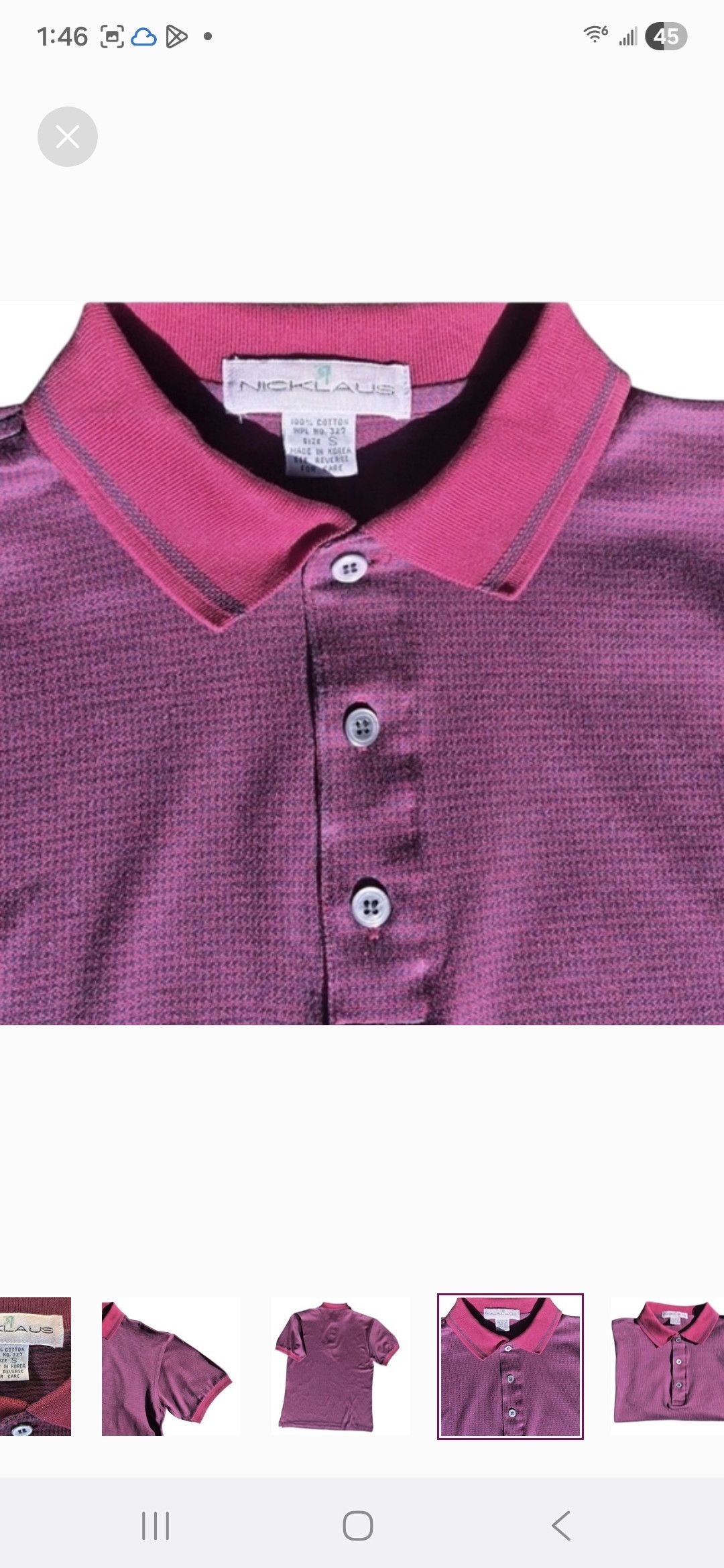 Other Vintage Jack Nicklaus Polo Shirt Size US S / EU 44-46 / 1 - 7 Thumbnail