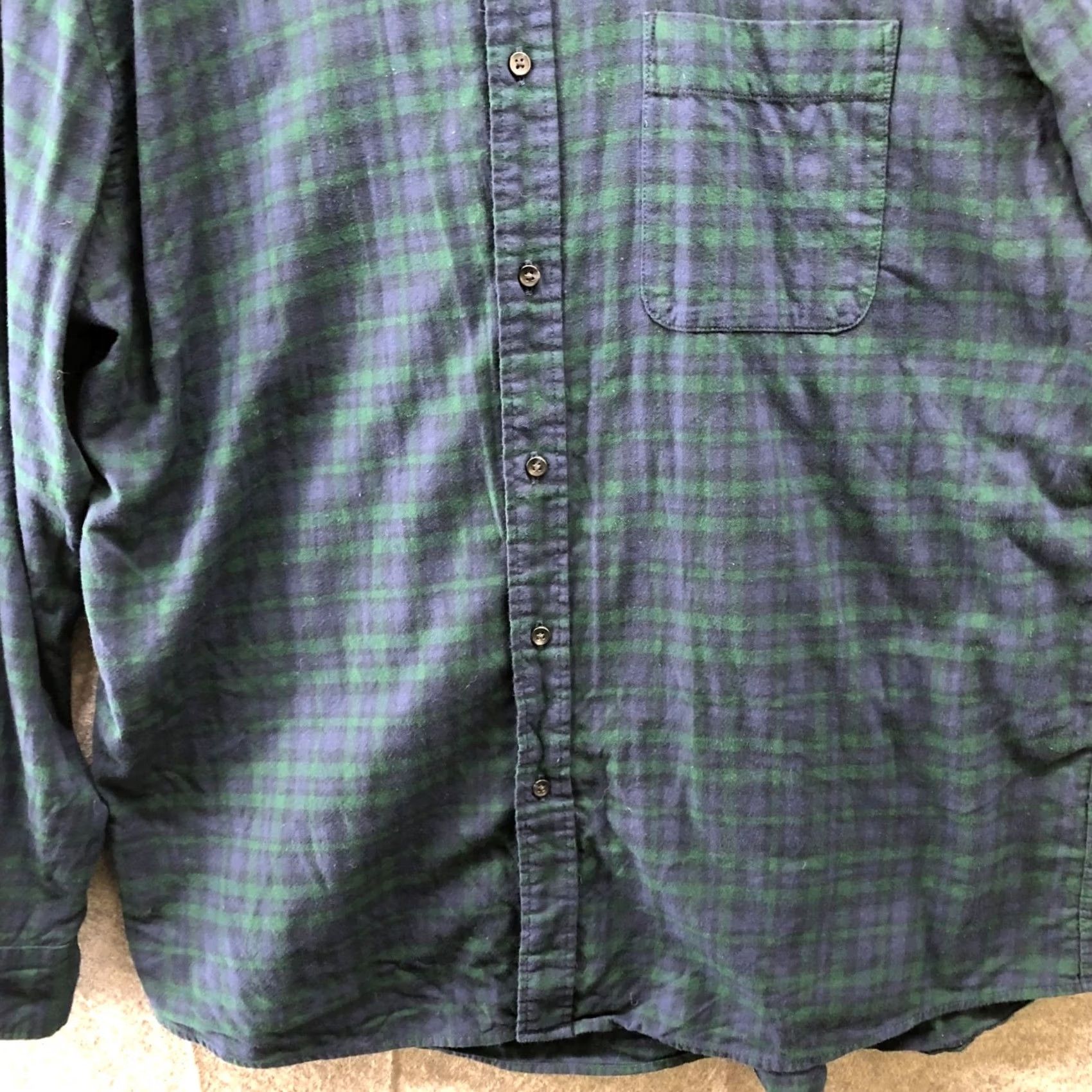 Uniqlo Uniqlo Flannel Shirt Mens XL Cotton Blackwatch Plaid Tartan Long Sleeve Size US XL / EU 56 / 4 - 4 Thumbnail