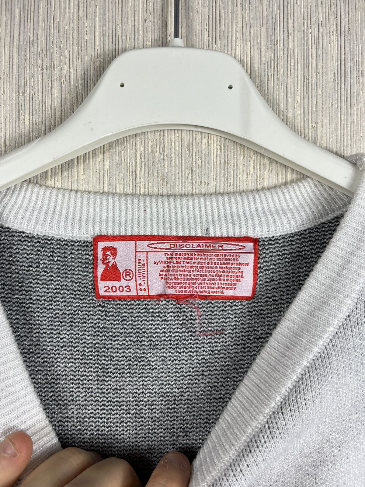 Joy Divizn Joy Divizn Brad Pitt fight club knit sweater sweatshirt Size US XL / EU 56 / 4 - 14 Thumbnail