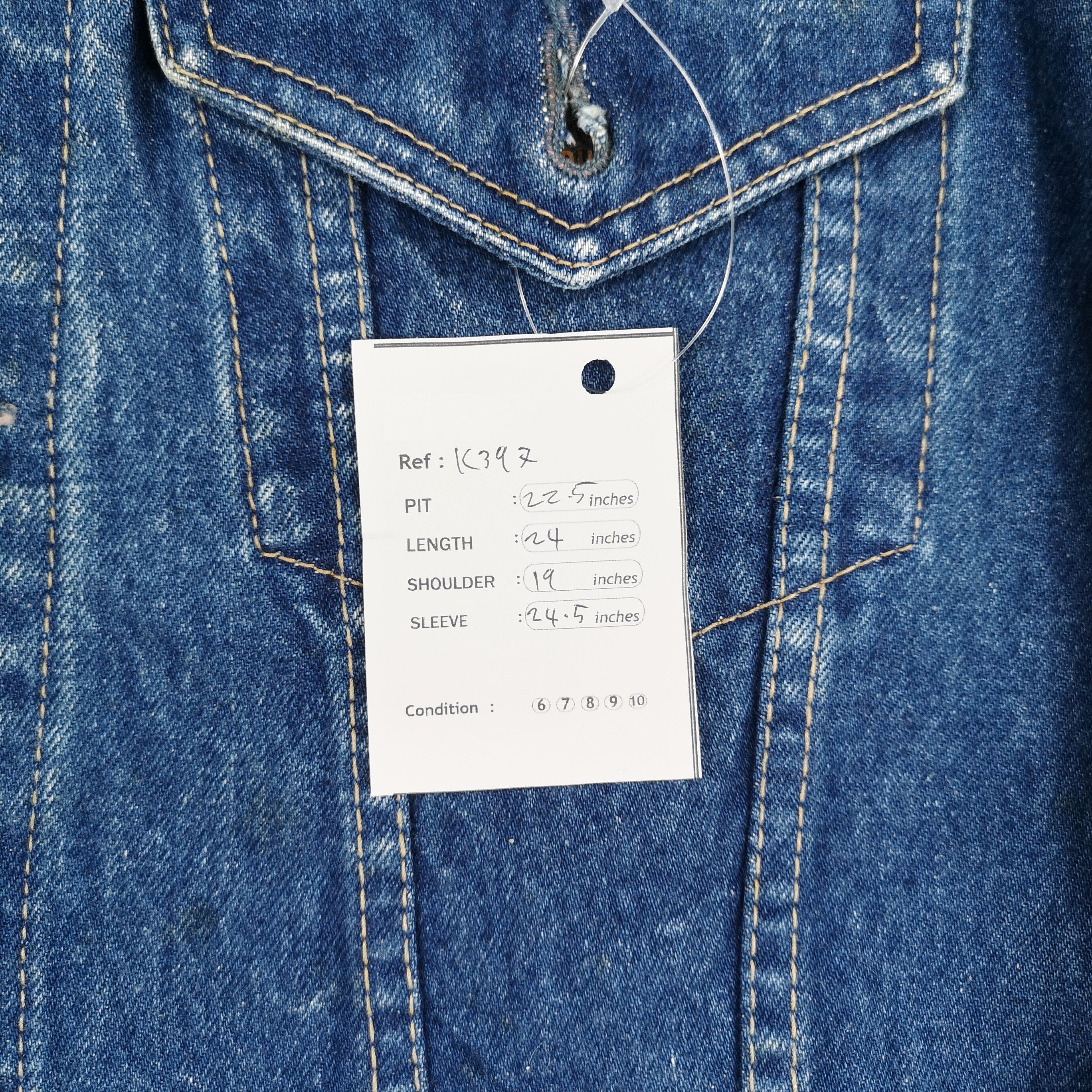Big John Vintage Big John Blue Denim Trucker Jacket Size US L / EU 52-54 / 3 - 7 Thumbnail