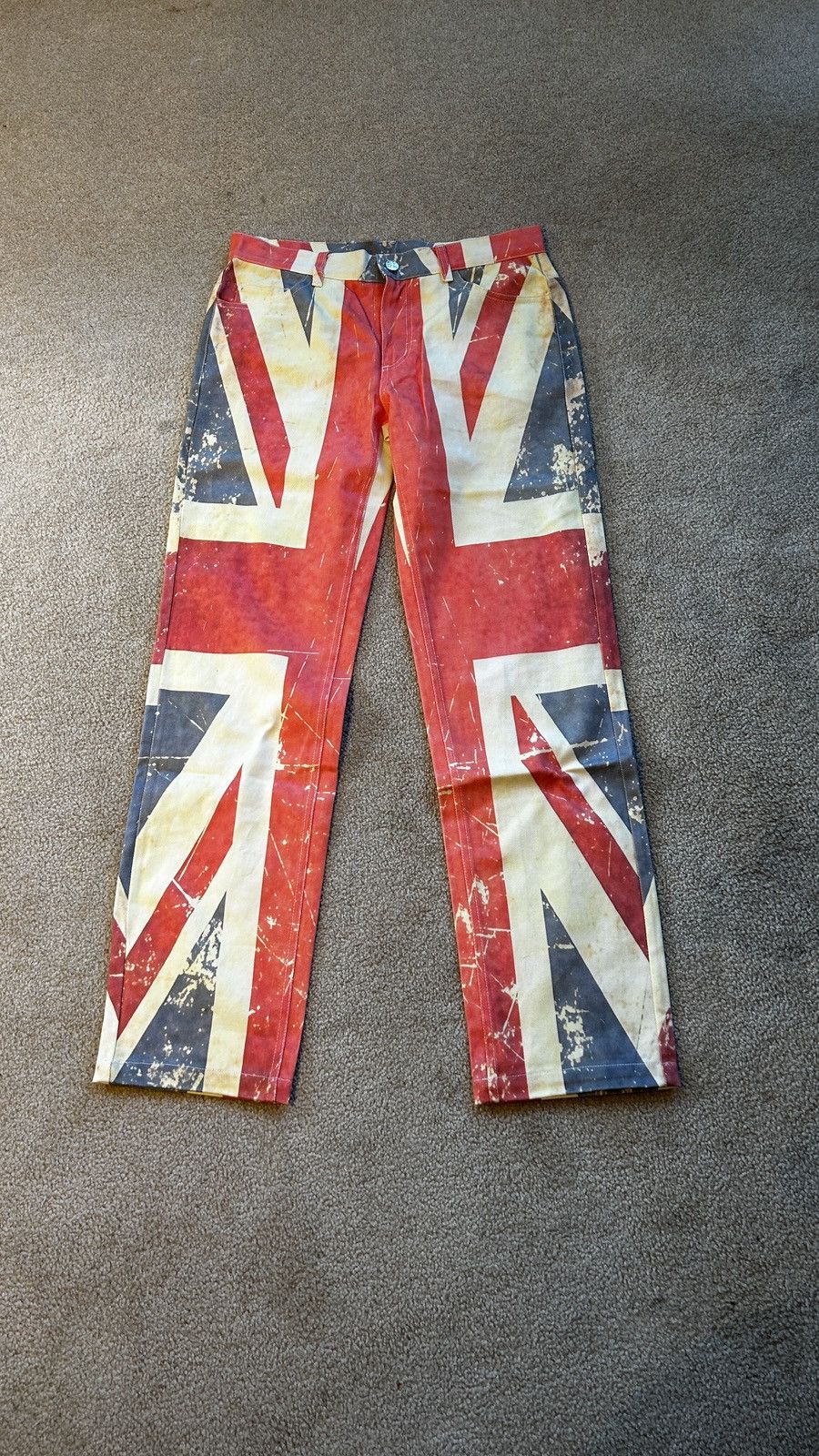 Other Red peaceinwar british flag union jeans Size US 30 / EU 46 - 1 Thumbnail