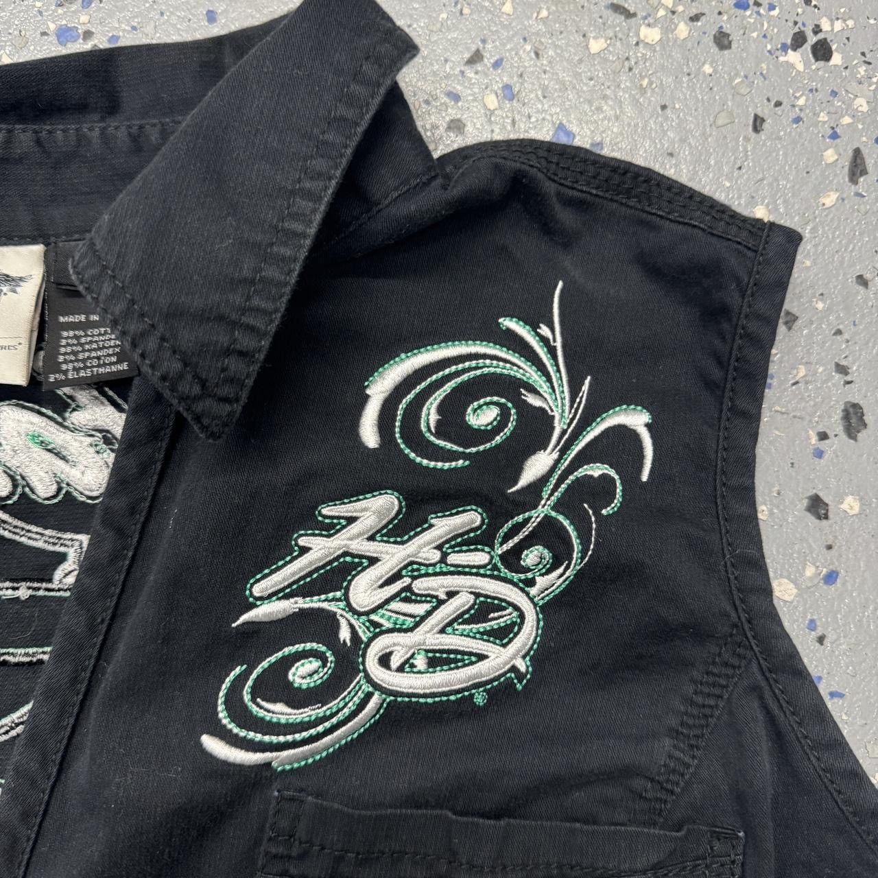 Designer × Harley Davidson Harley Davidson Half Zip Embroidered Vest XXL Size US XXL / EU 58 / 5 - 3 Thumbnail