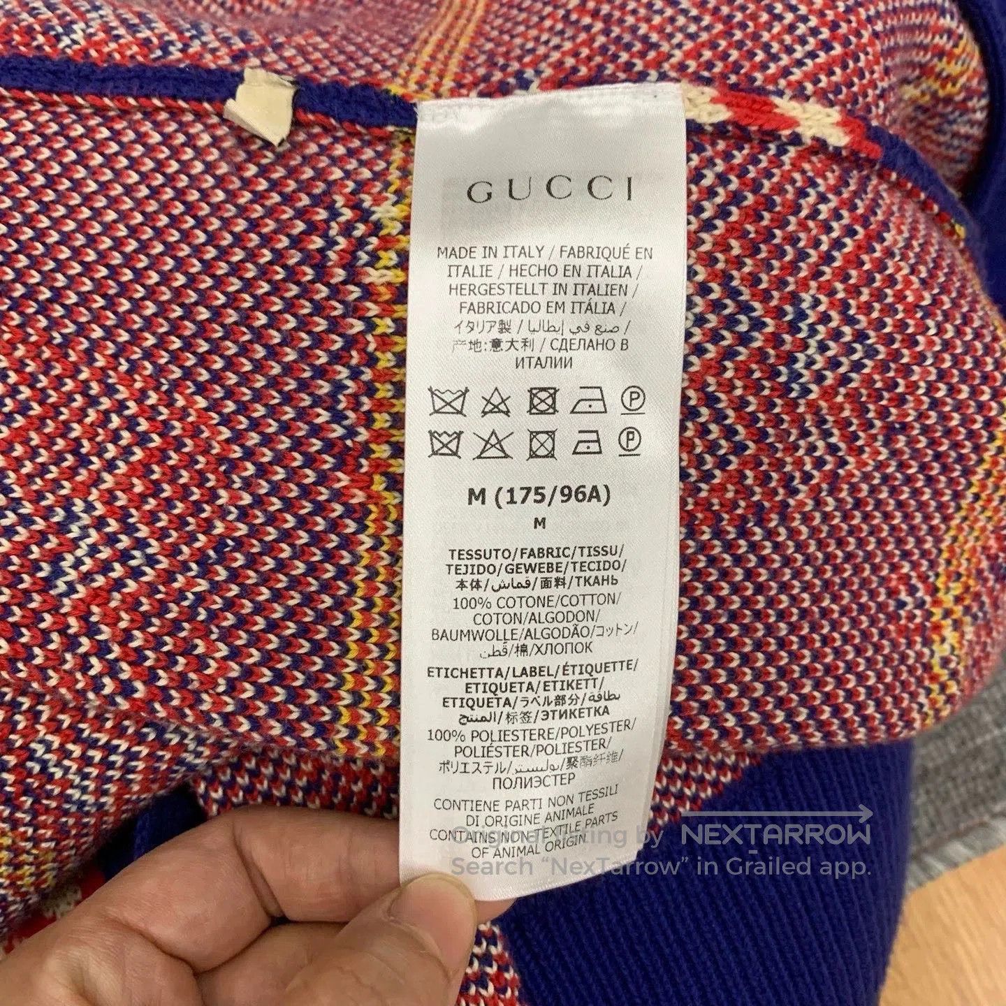 Gucci gucci blue apple knitted cardigan sweater. Size M / US 6-8 / IT 42-44 - 7 Thumbnail