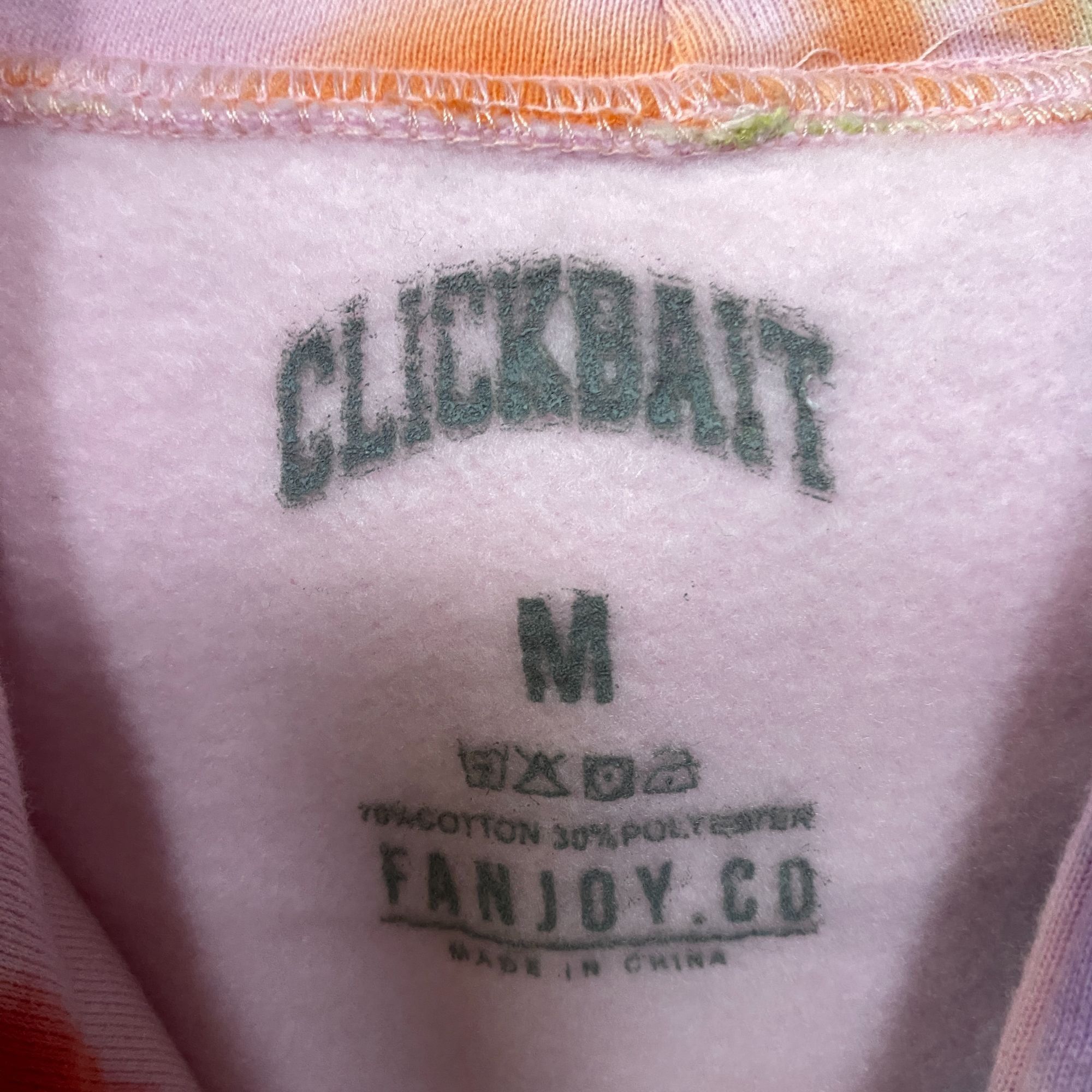 Other Clickbait Tie Dye Hood Embroidered Logo Hoodie size Medium Size US M / EU 48-50 / 2 - 4 Thumbnail