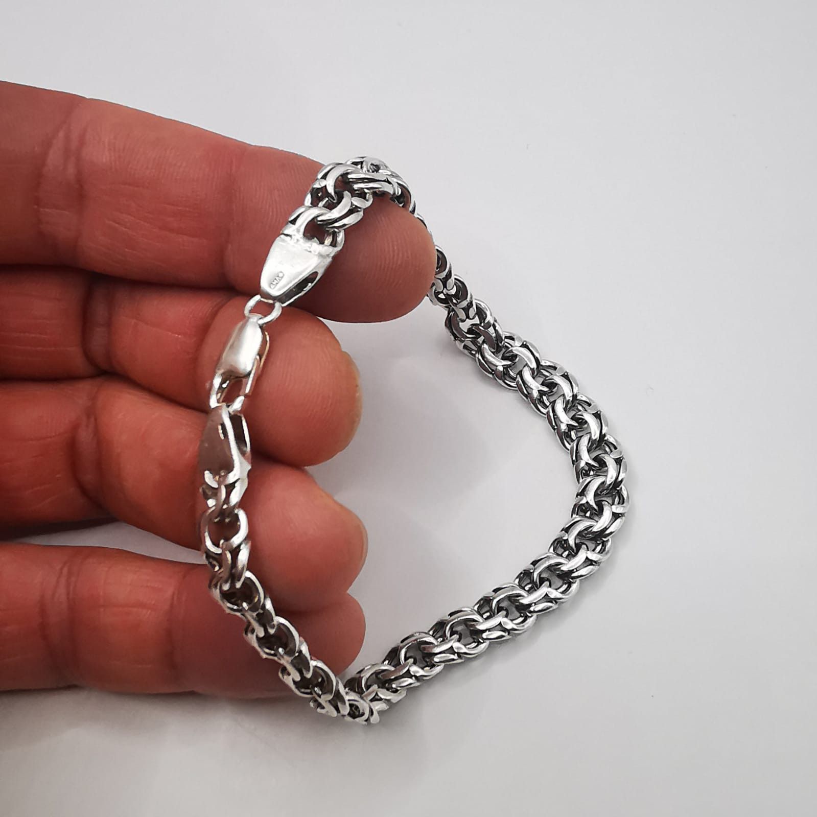 Sterling Silver Vintage Bracelet Jewelry,925 Sterling Silver 20,77g Size ONE SIZE - 4 Thumbnail