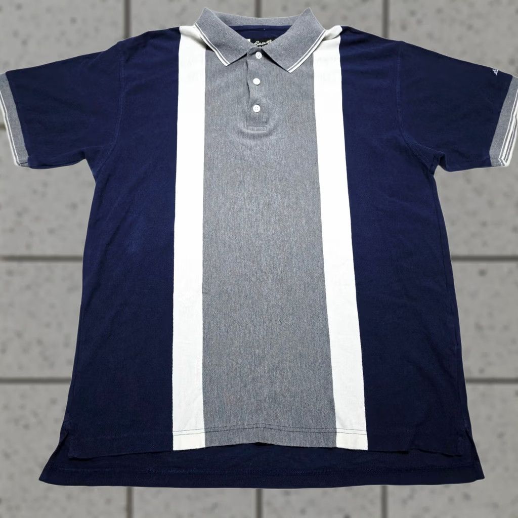 Eddie Bauer VINTAGE Eddie Bauer EBTEK Polo Shirt Blue Striped Mens Small 90s Golf Shirt Size US S / EU 44-46 / 1 - 1 Thumbnail