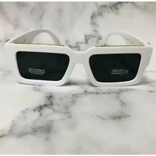 Other (WHITE AND GOLD!) Men's SUNGLASSES DESIGNER FRAME SHADES RA Size ONE SIZE - 3 Thumbnail