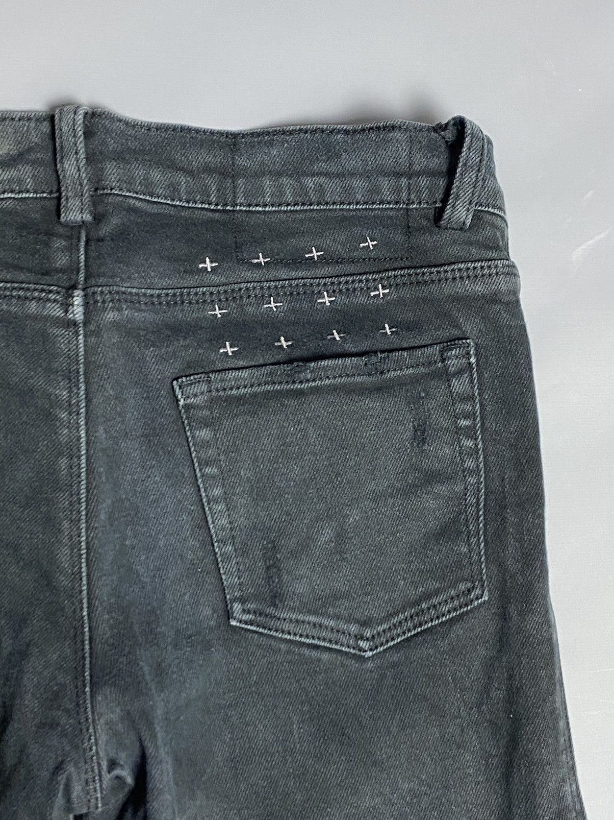 Ksubi Ksubi Skinny Jeans Faded Black Zip Low Rise Australia US 4 Size 27" / US 4 / IT 40 - 3 Thumbnail