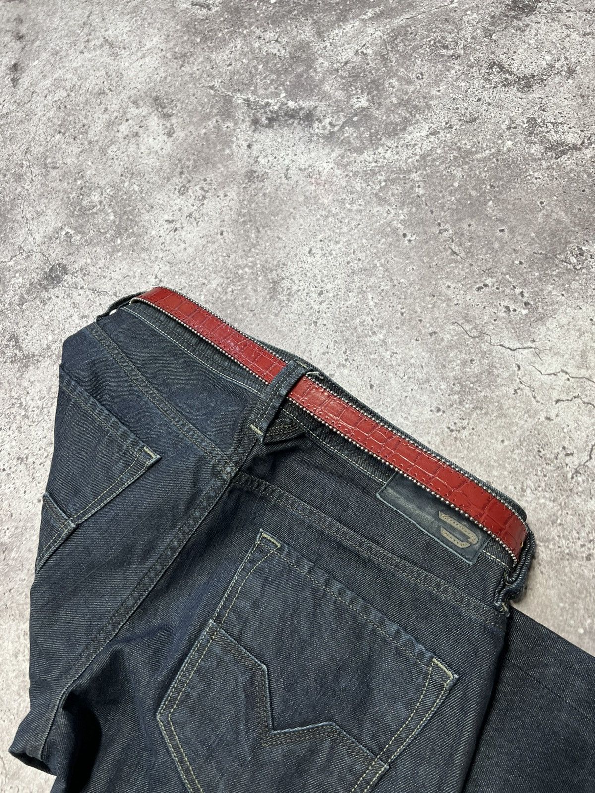 Japanese Brand 00’S NUMBER NINE STYLE JAPAN COWBOY Y2K RED BELT ARCHIVE Size ONE SIZE - 6 Thumbnail