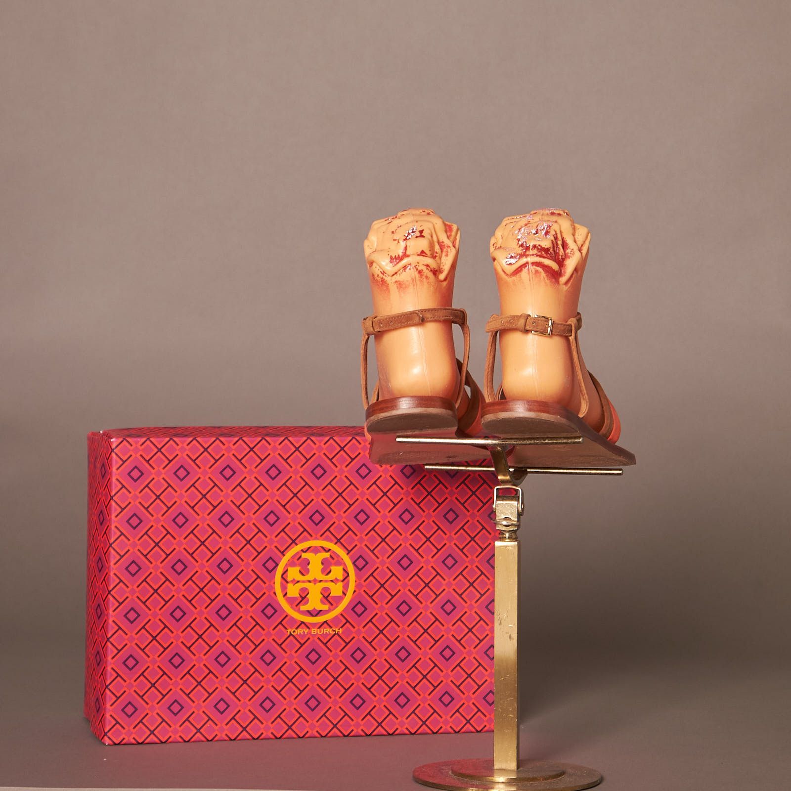 Tory Burch Tory Burch Suede Leather Sandals Shoes Size US 7.5 / IT 37.5 - 4 Thumbnail
