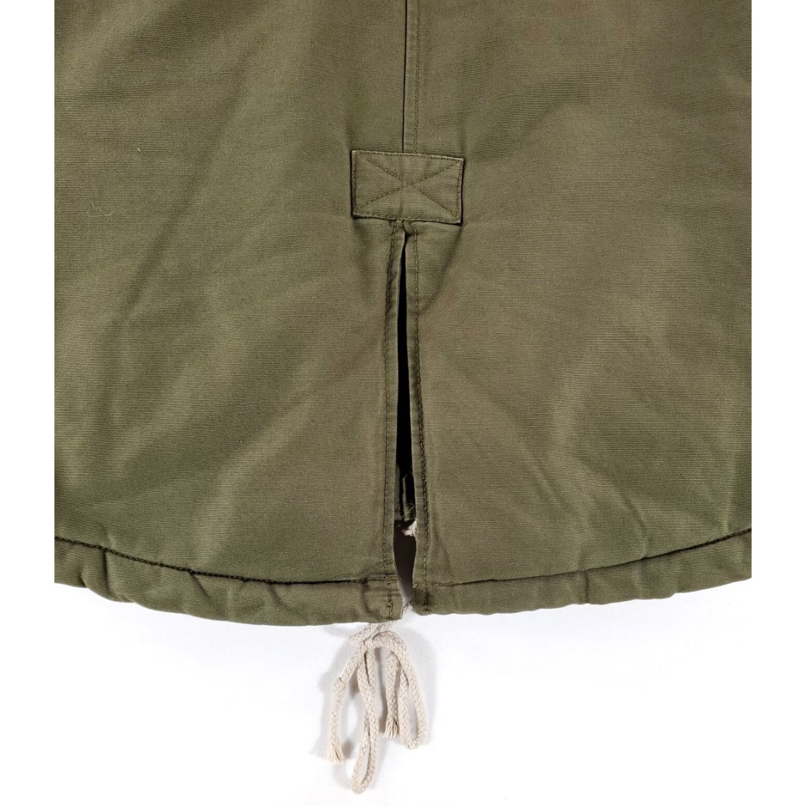 Lands' End Lands' End Fishtail Parka Canvas Sherpa Lined Hooded Olive Green Jacket Mens M Size US M / EU 48-50 / 2 - 6 Thumbnail