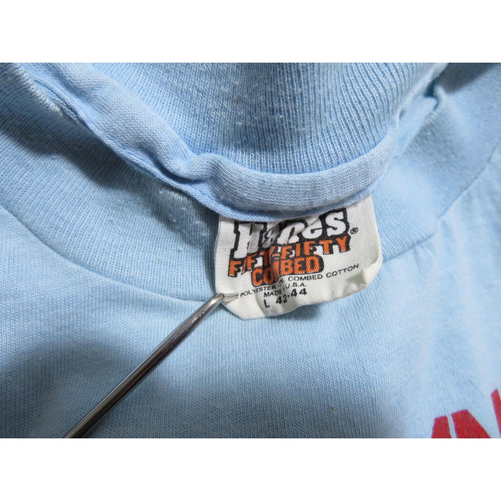 Hanes North Bank Coors Beer Marathon 1979 T-Shirt Double Sided M Size US M / EU 48-50 / 2 - 6 Thumbnail