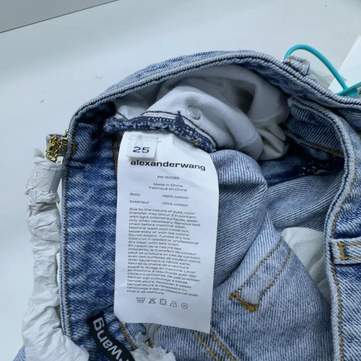 Alexander Wang Alexander Wang Blue Relaxed Fit Denim Pants - Size 25" / US 0 / IT 36 - 6 Thumbnail