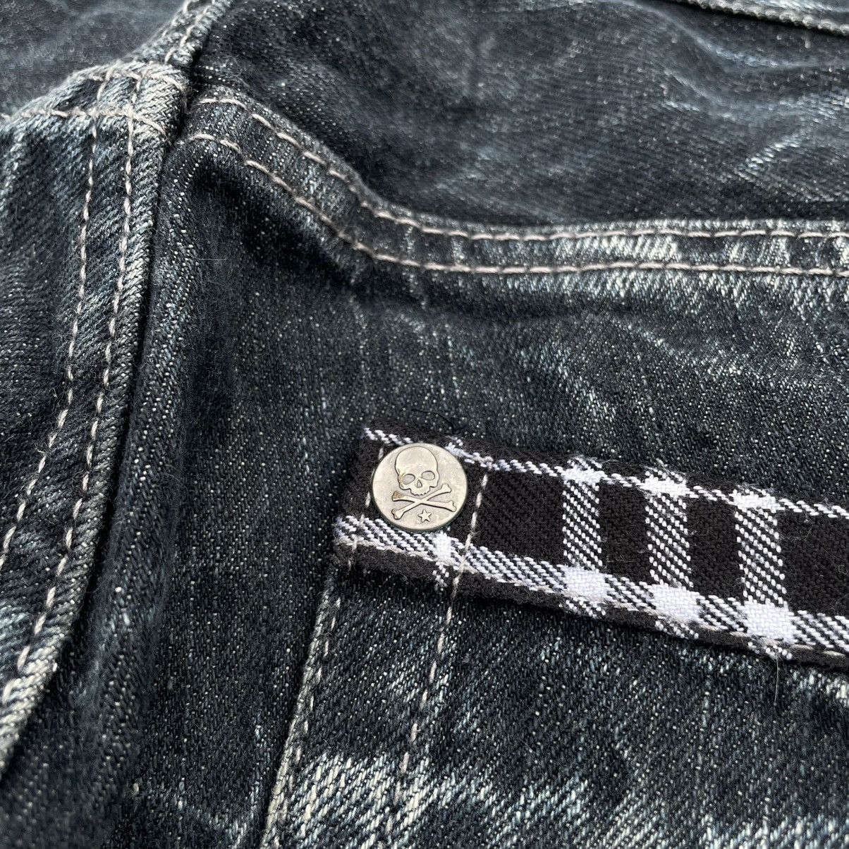 If Six Was Nine × Japanese Brand × Le Grande Bleu (L.G.B.) 🇯🇵 VINTAGE WILD LIFE POEM PUNK WASHED DENIM PANTS Size US 32 / EU 48 - 12 Thumbnail
