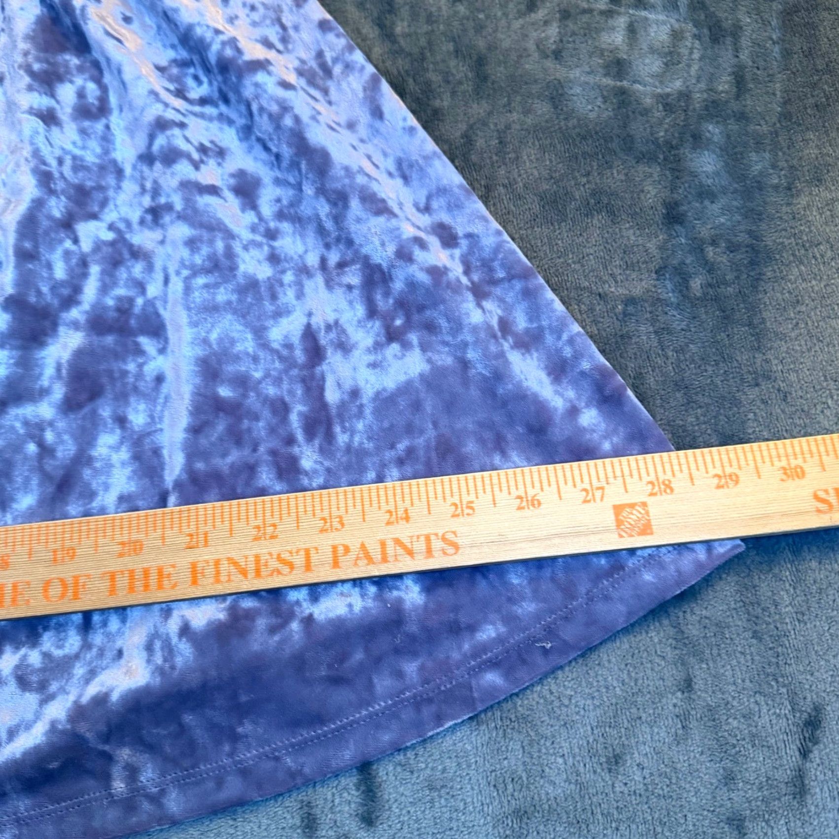 Vintage Wild Fable Velvet Crushed Mini Dress Lavender Spaghetti Strap V-Neck A-Line Womens XS Dress Size XS / US 0-2 / IT 36-38 - 7 Thumbnail