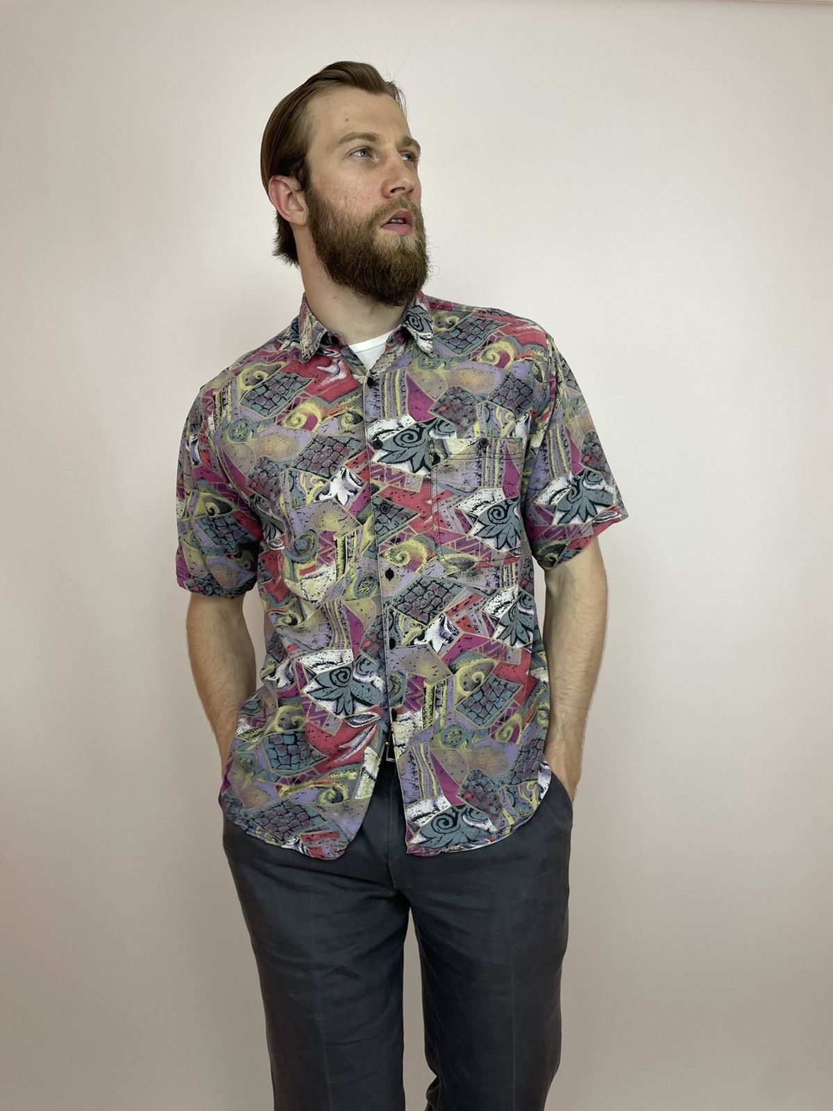 Esprit ESPRIT by CAMPUS Vintage Hawaii Shirt Short Sleeve Large Size US L / EU 52-54 / 3 - 6 Thumbnail