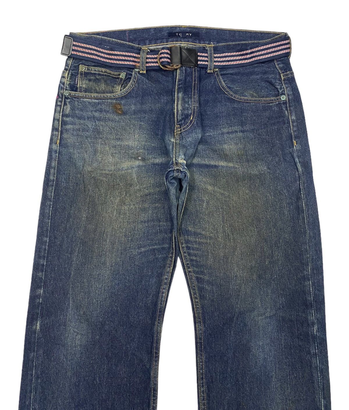 Hysteric Glamour × If Six Was Nine × Tommy Hilfiger RARE🔥TOMMY SPLASH EMBROIDERY DISTRESSED DENIM JEANS Size US 34 / EU 50 - 5 Thumbnail