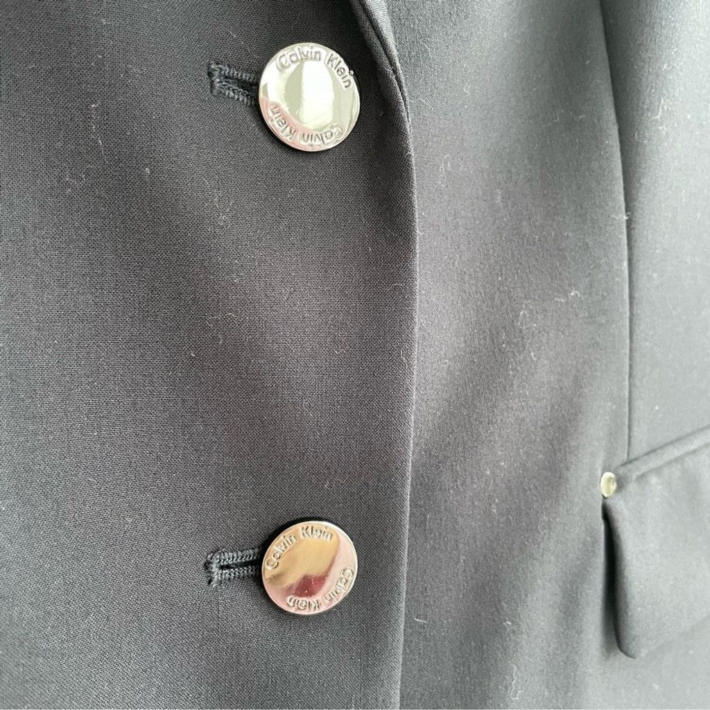 Calvin Klein Calvin Klein Flap-Pocket Two-Button Blazer Size 12P Size XL / US 12-14 / IT 48-50 - 4 Thumbnail