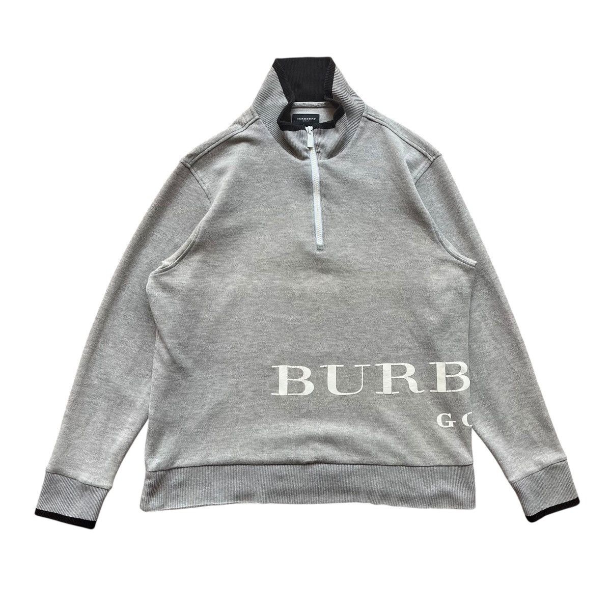 Vintage Vintage Burberry Golf Half Zipper Size US L / EU 52-54 / 3 - 1 Thumbnail