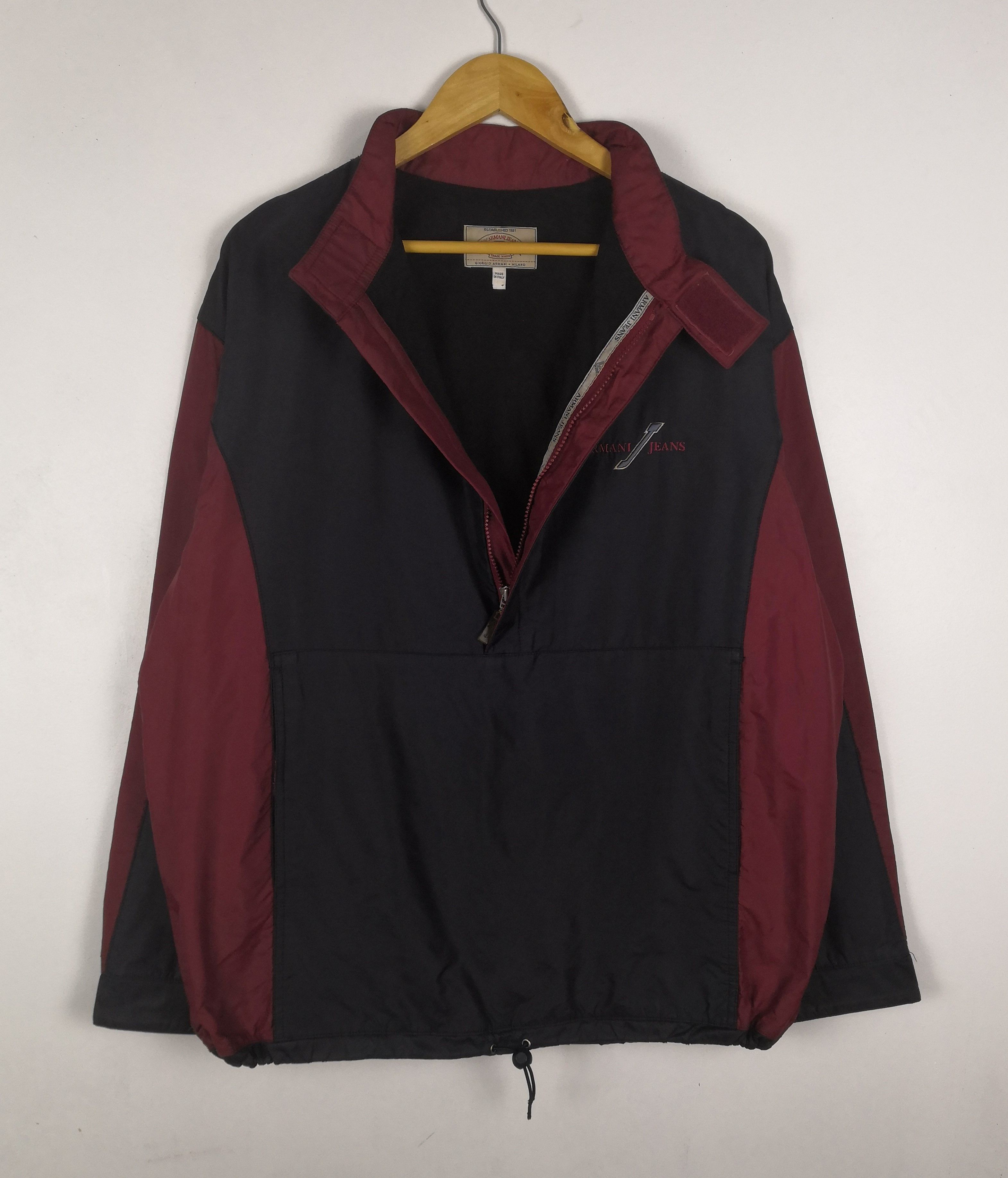 Giorgio Armani Vintage 90s Giorgio Armani Jeans Jacket Anorak Windbreaker Size US L / EU 52-54 / 3 - 2 Thumbnail