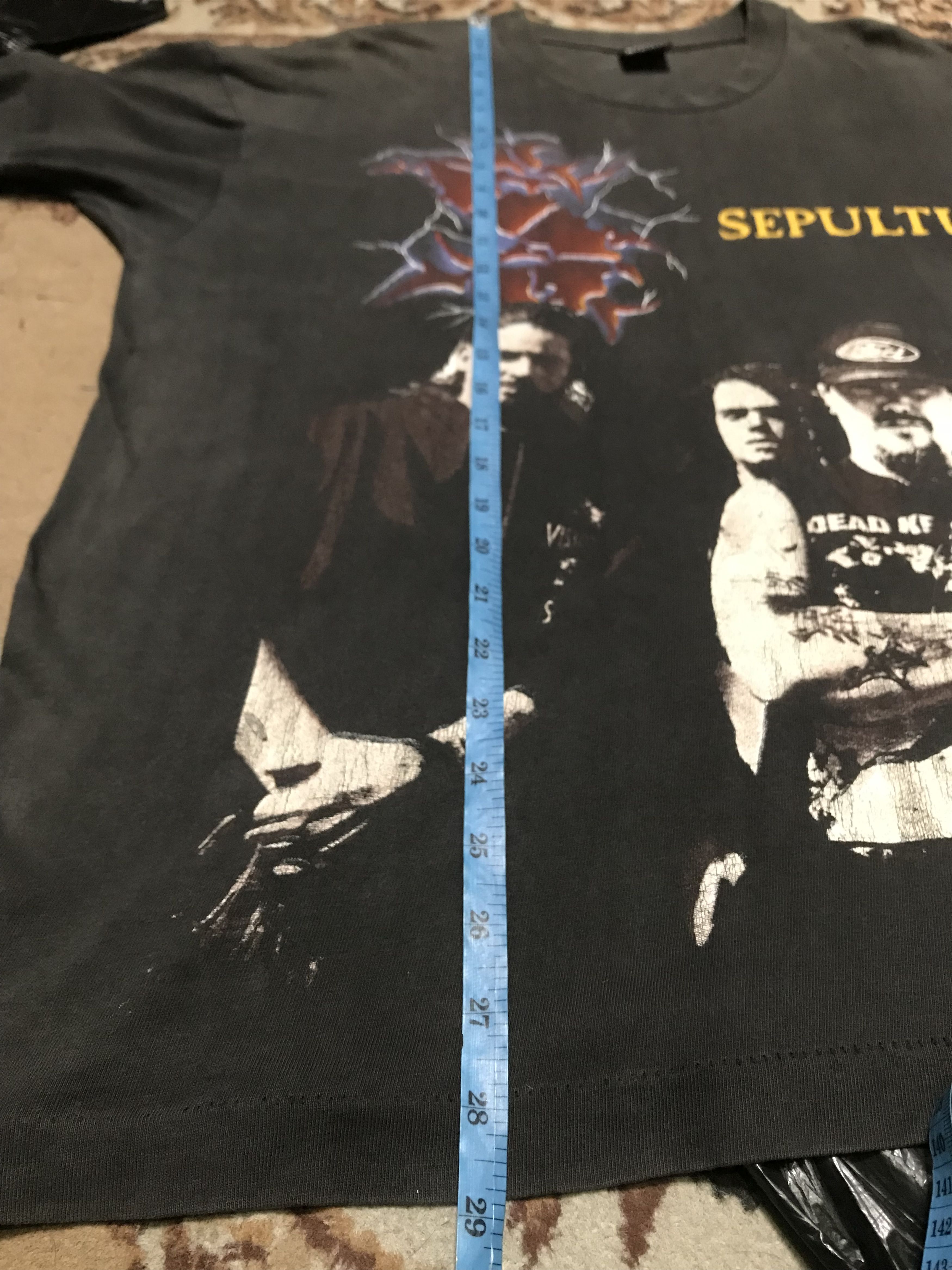 Band Tees Sepultura Nailbomb Pantera Deicide Entombed Soulfly Slayer Size US L / EU 52-54 / 3 - 24 Thumbnail
