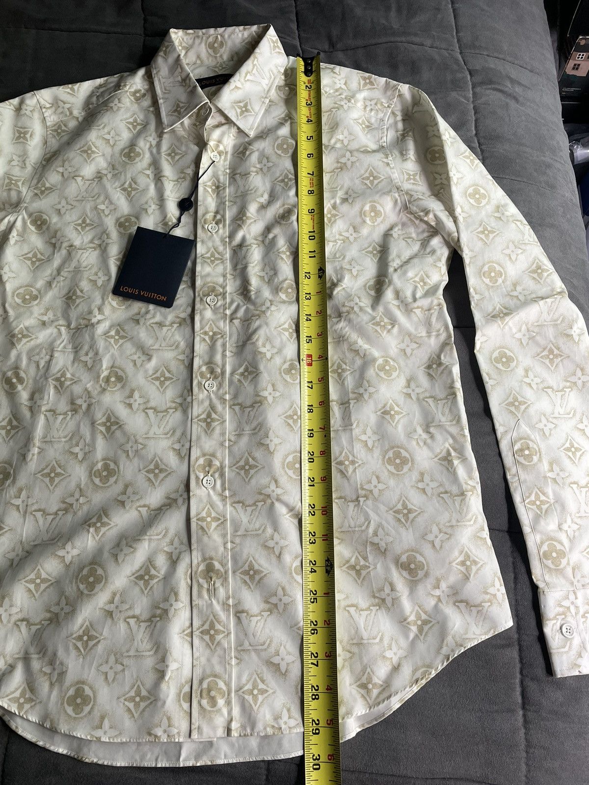 Louis Vuitton Louis Vuitton Sand Monogram Shirt Size US M / EU 48-50 / 2 - 3 Thumbnail